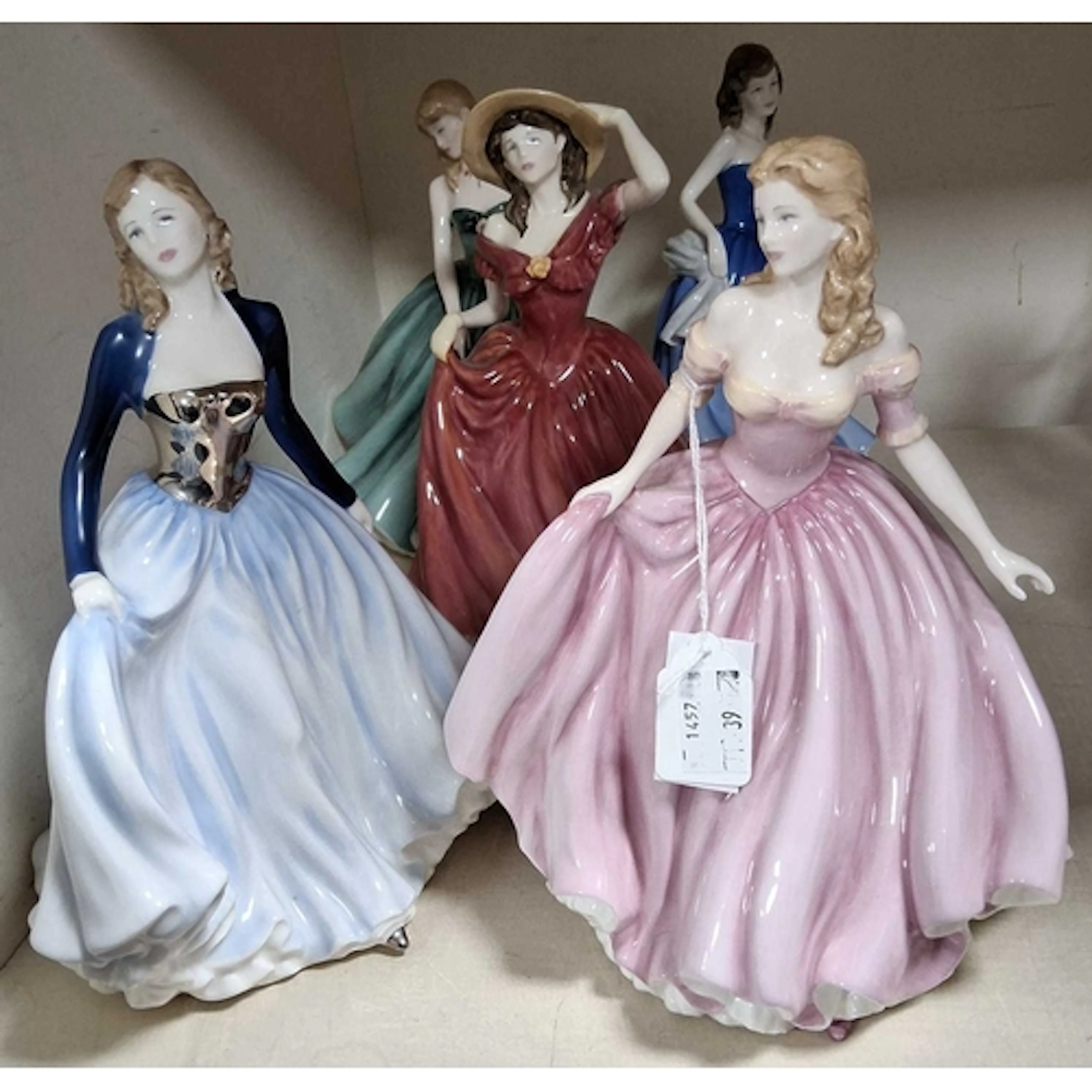 FIVE ROYAL DOULTON CLASSICS FIGURES, comprising Just for You...