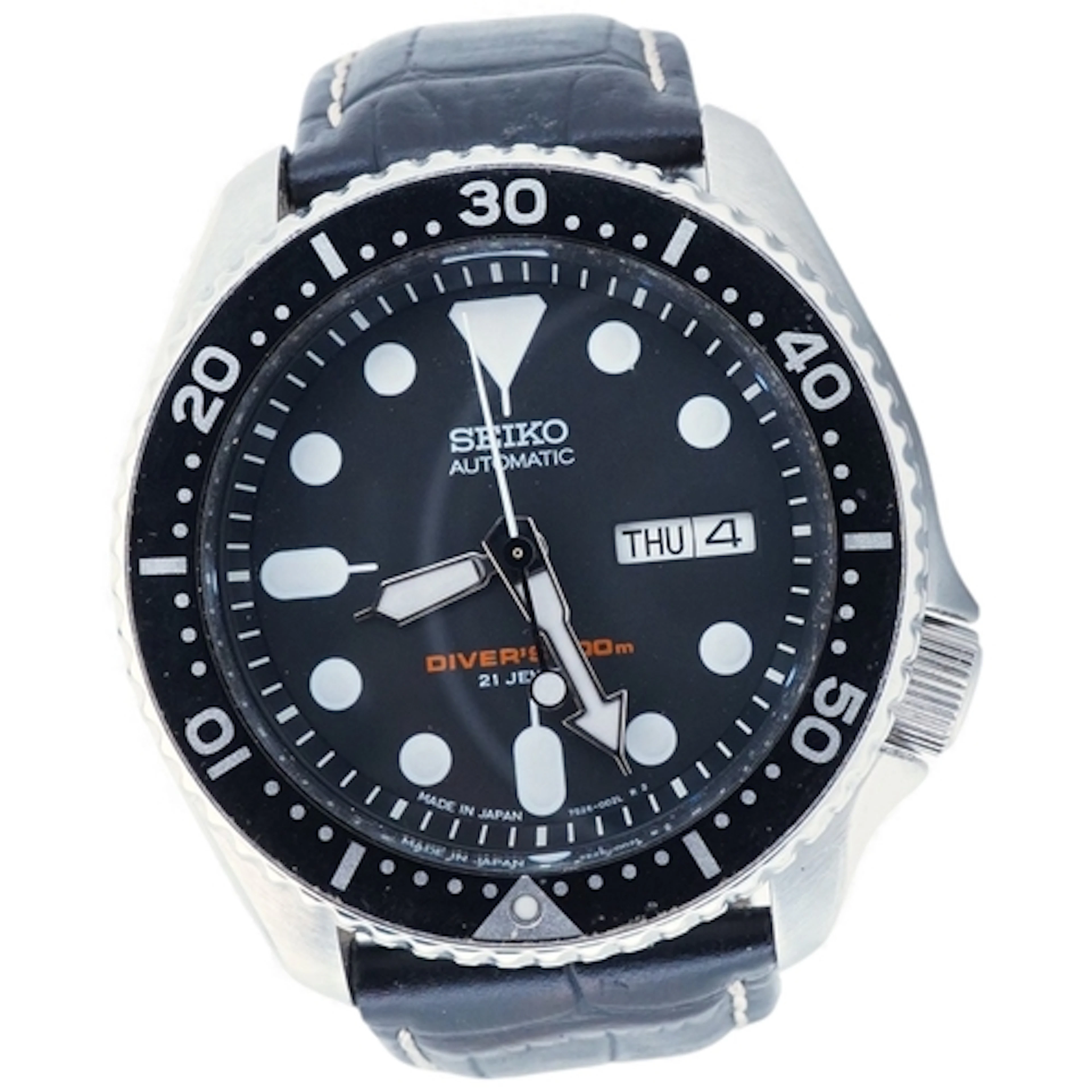 A gentleman's recent stainless steel Seiko Automatic Divers ...