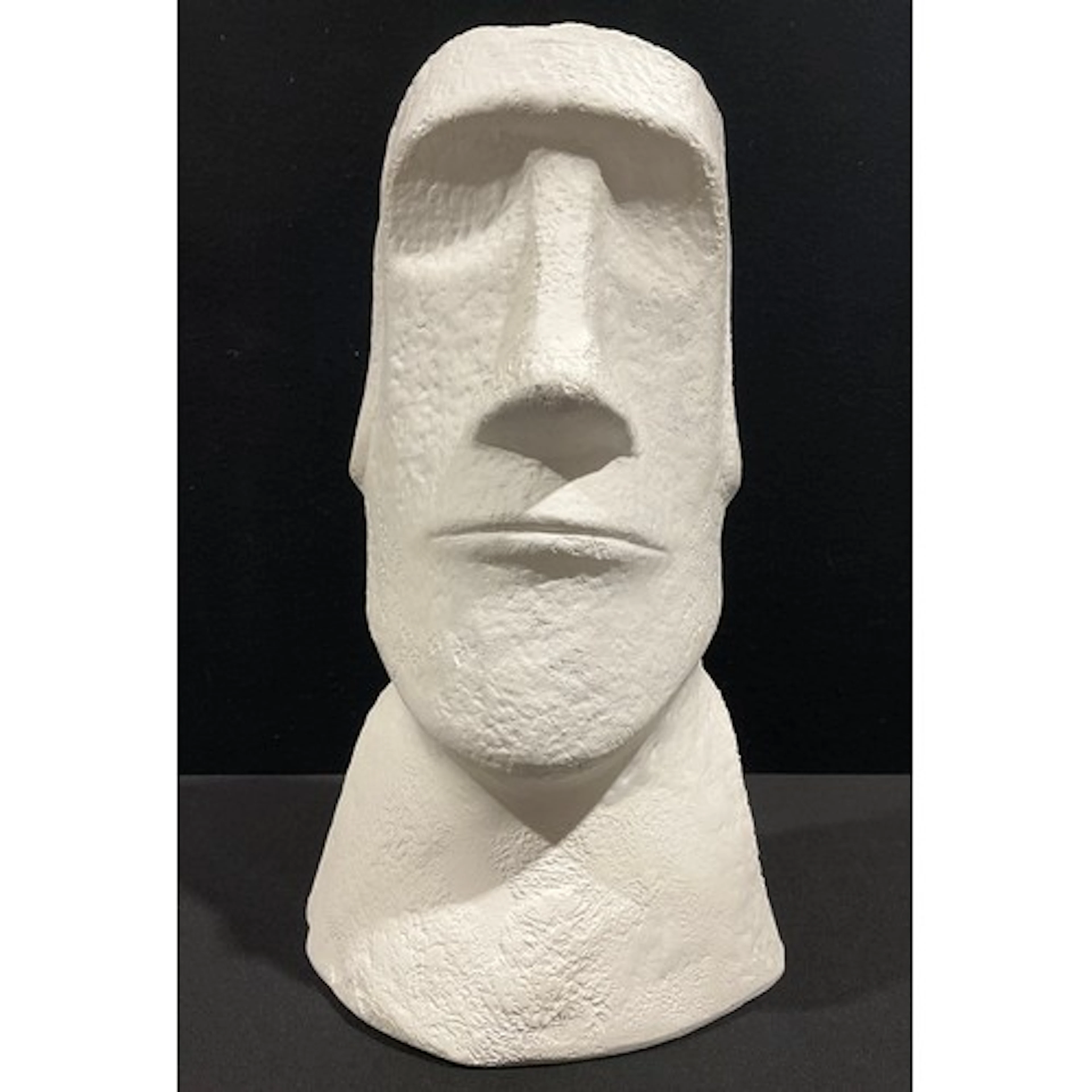 A terracotta sculpture of a Rapa Nui (Easter Island) Moai st...