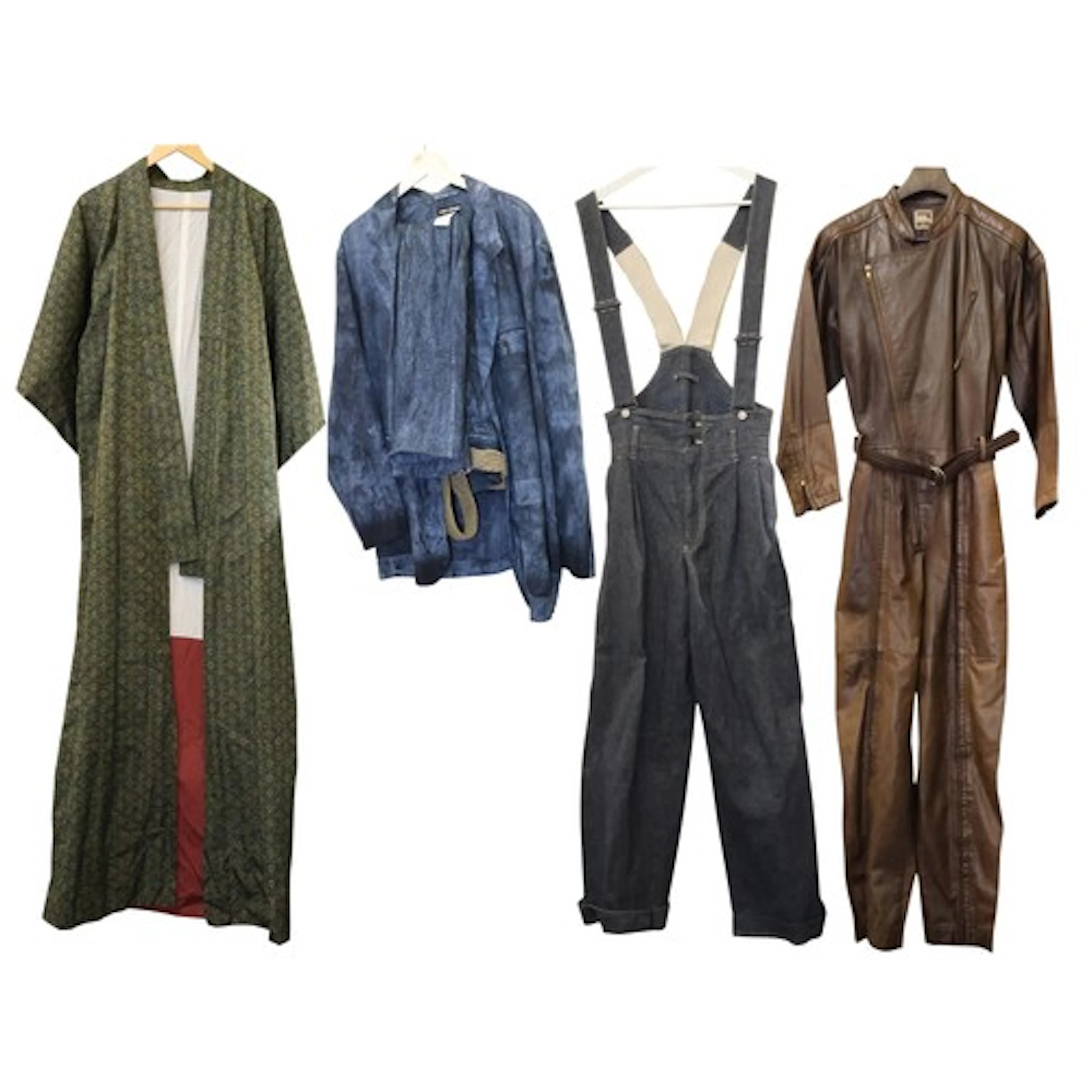 Issey Miyake designs (male), including a mid tan coloured le...