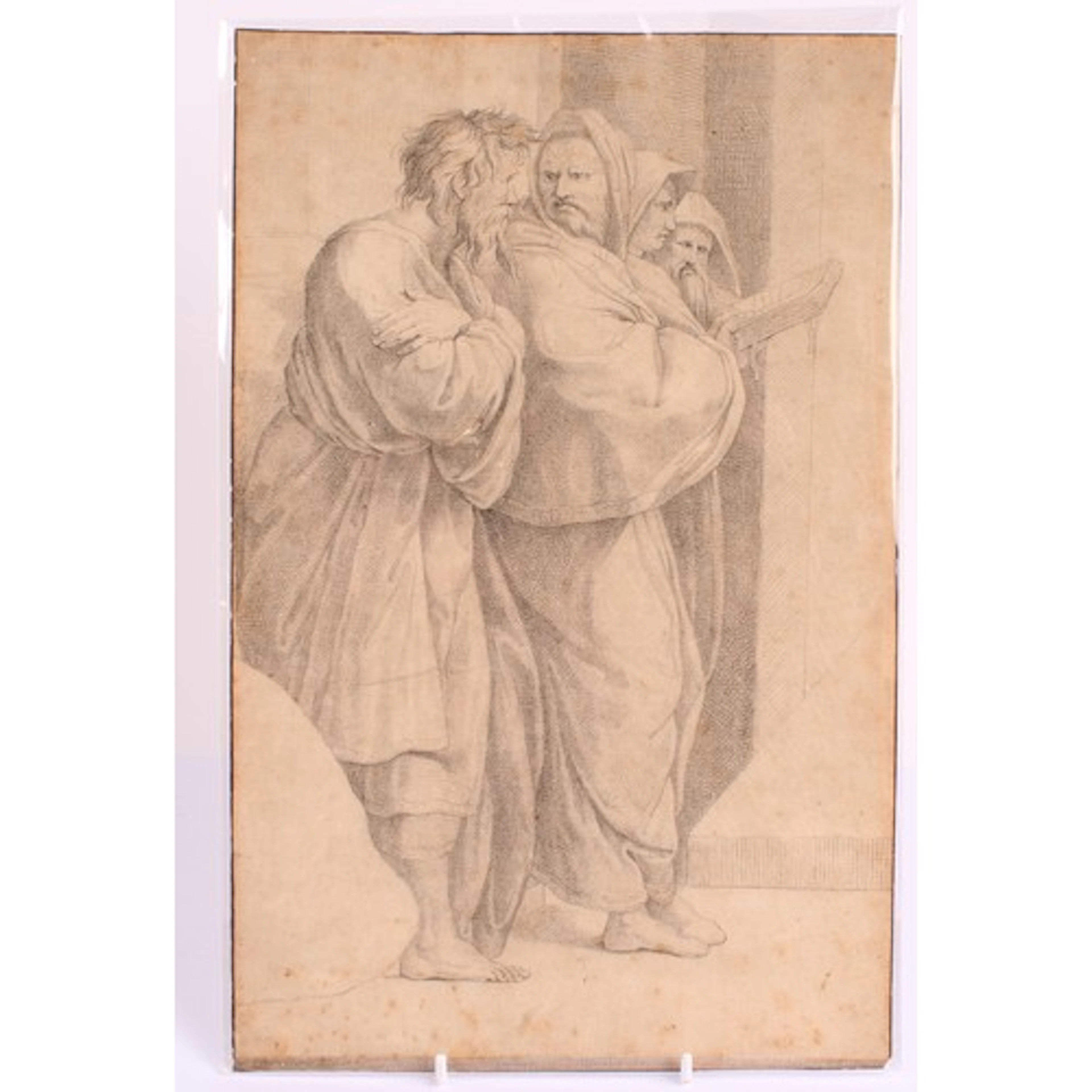 Old Master School (18th century) Figures in the Temple Cour...