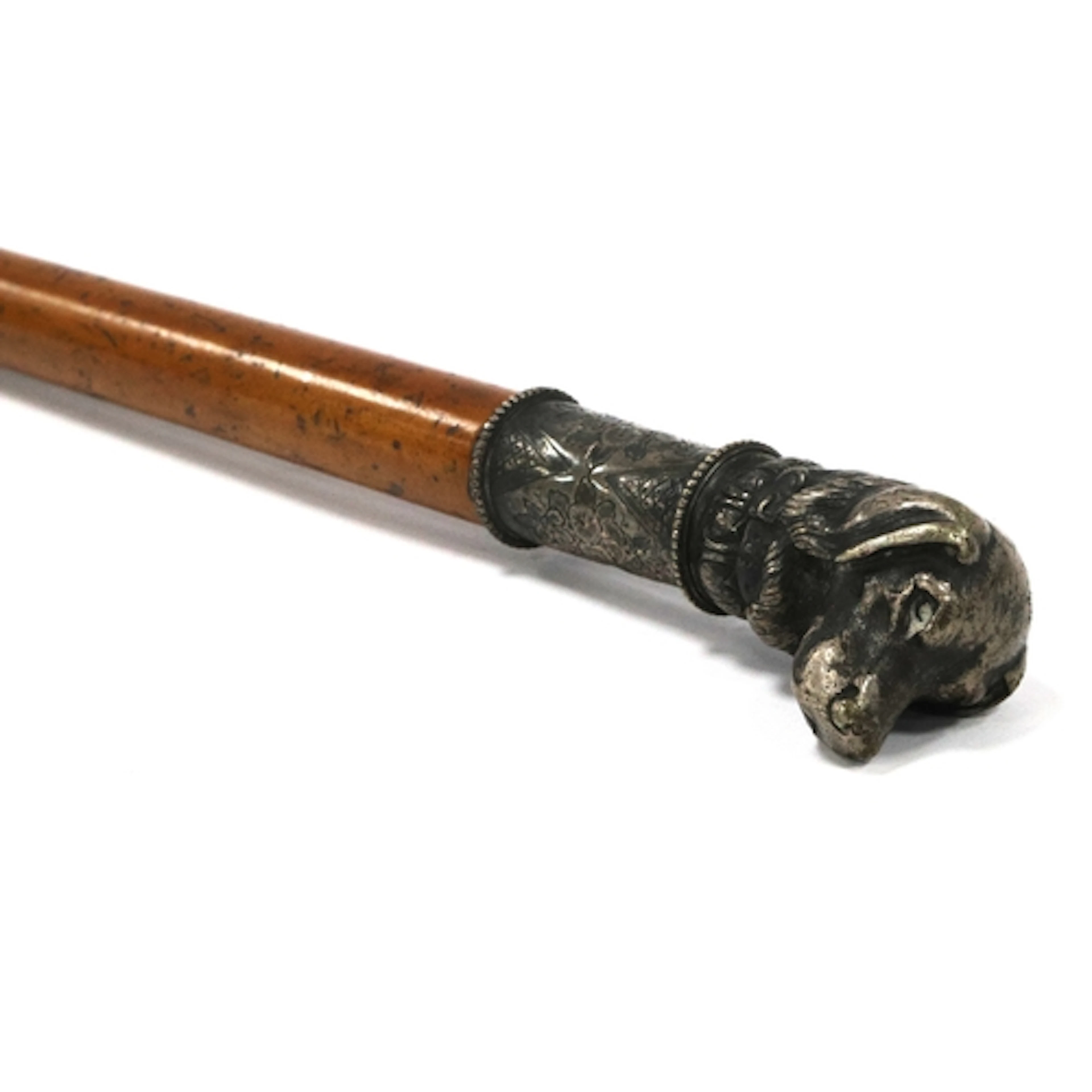 A Late XIX/Early XX Century French Walking Cane, the white m...