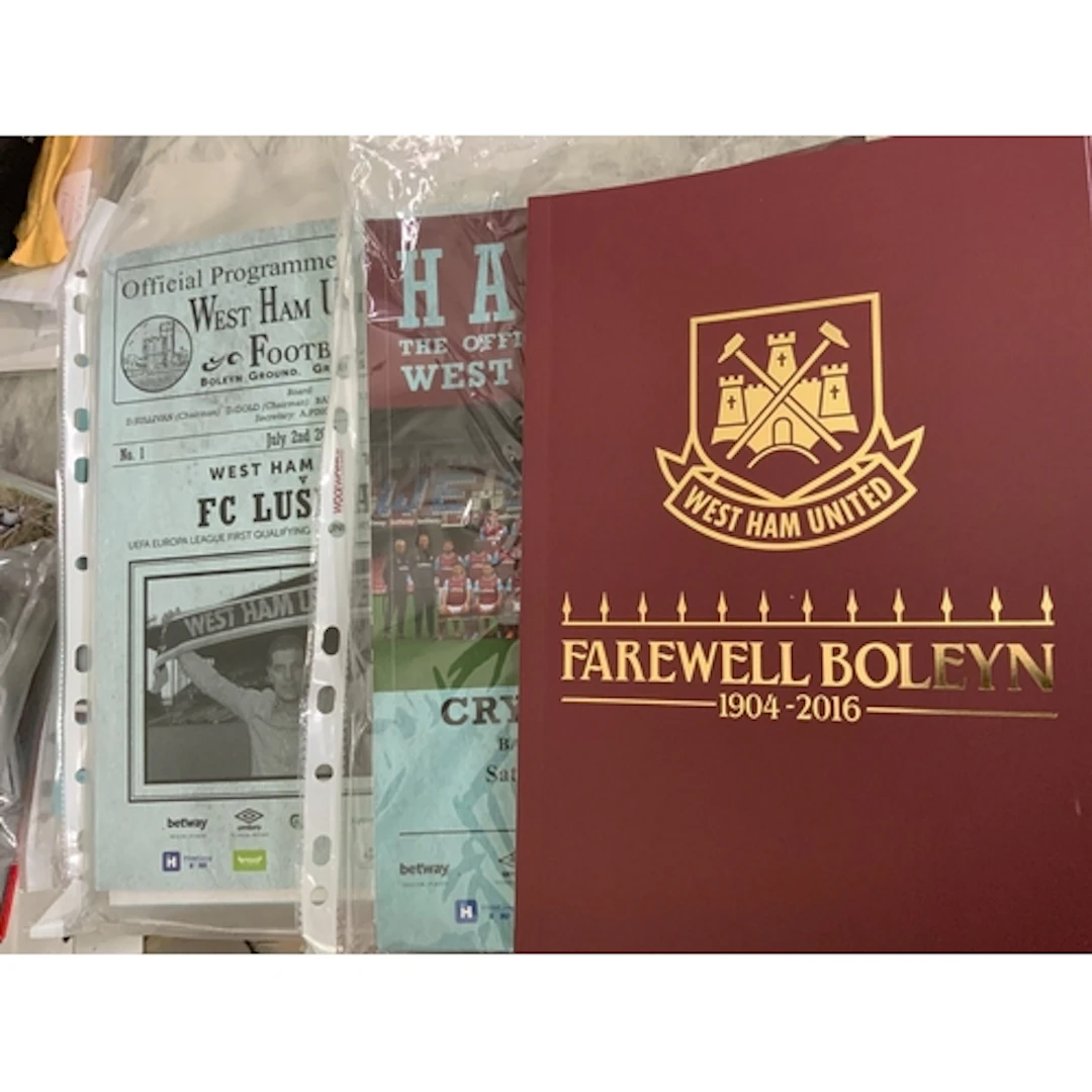 West Ham Complete Last Season Upton Park Programmes: All 26 ...