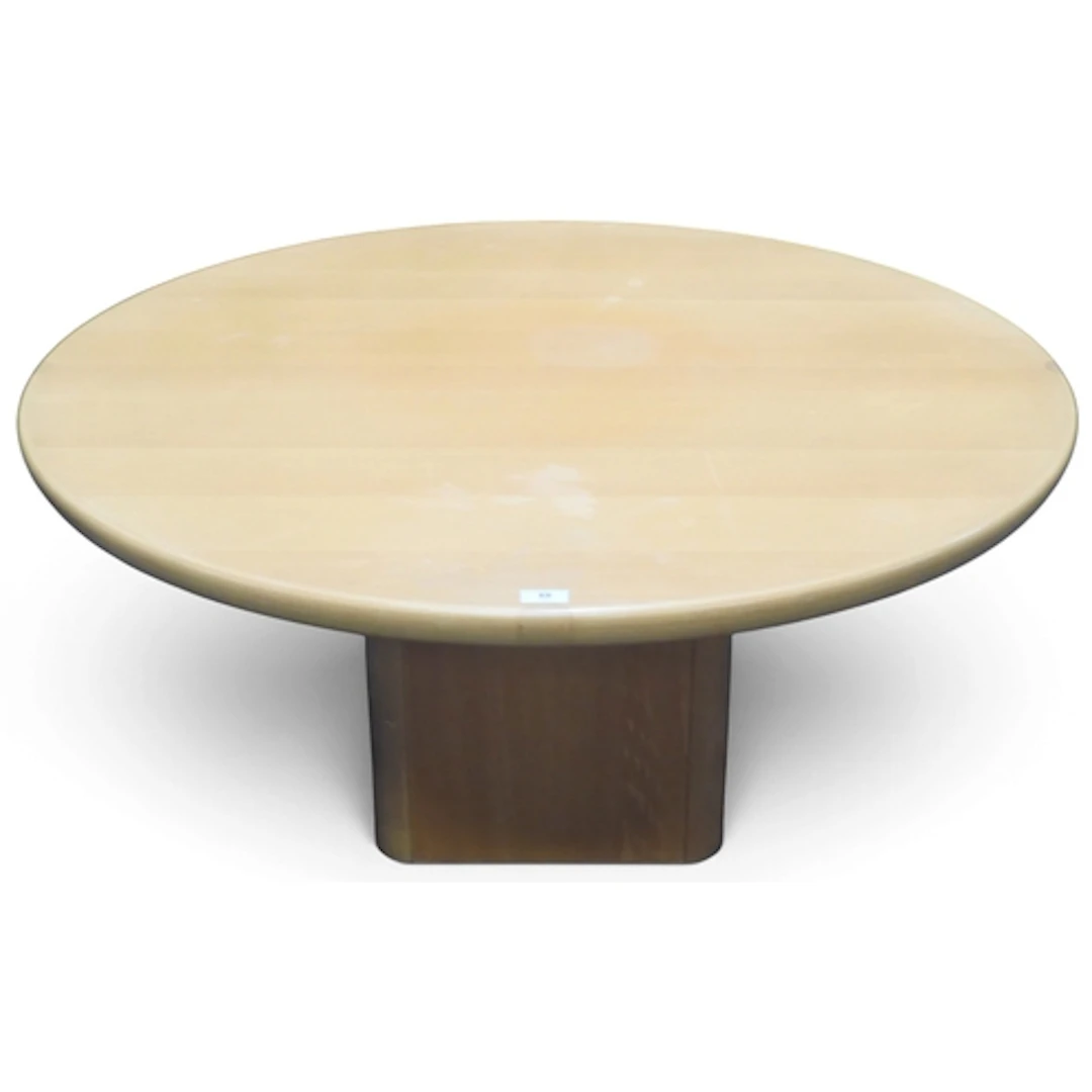A circa 1970 Jensen Frokjaeras teak circular topped coffee t...