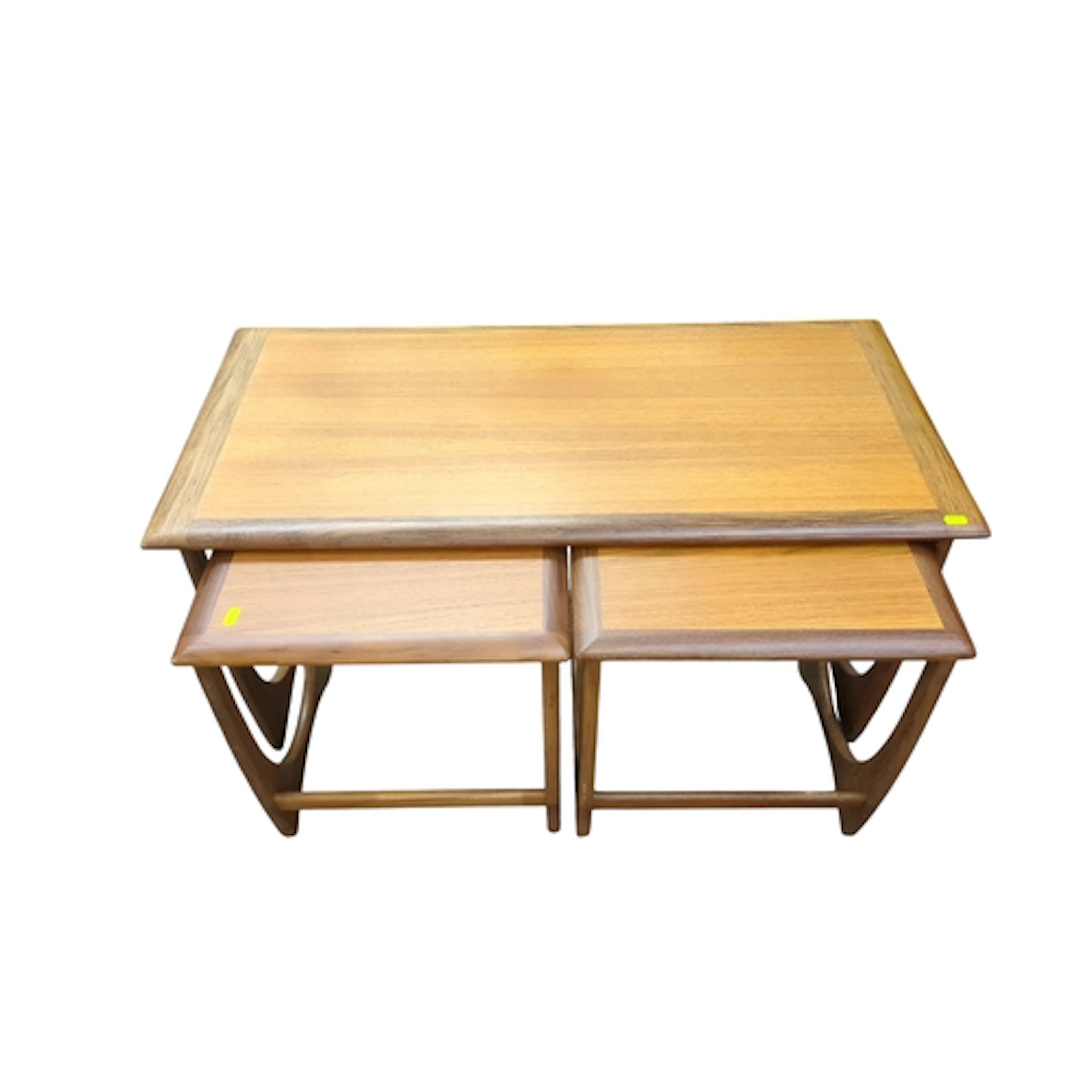 G-Plan ‘Astro’ teak coffee table with two nesting occasional...