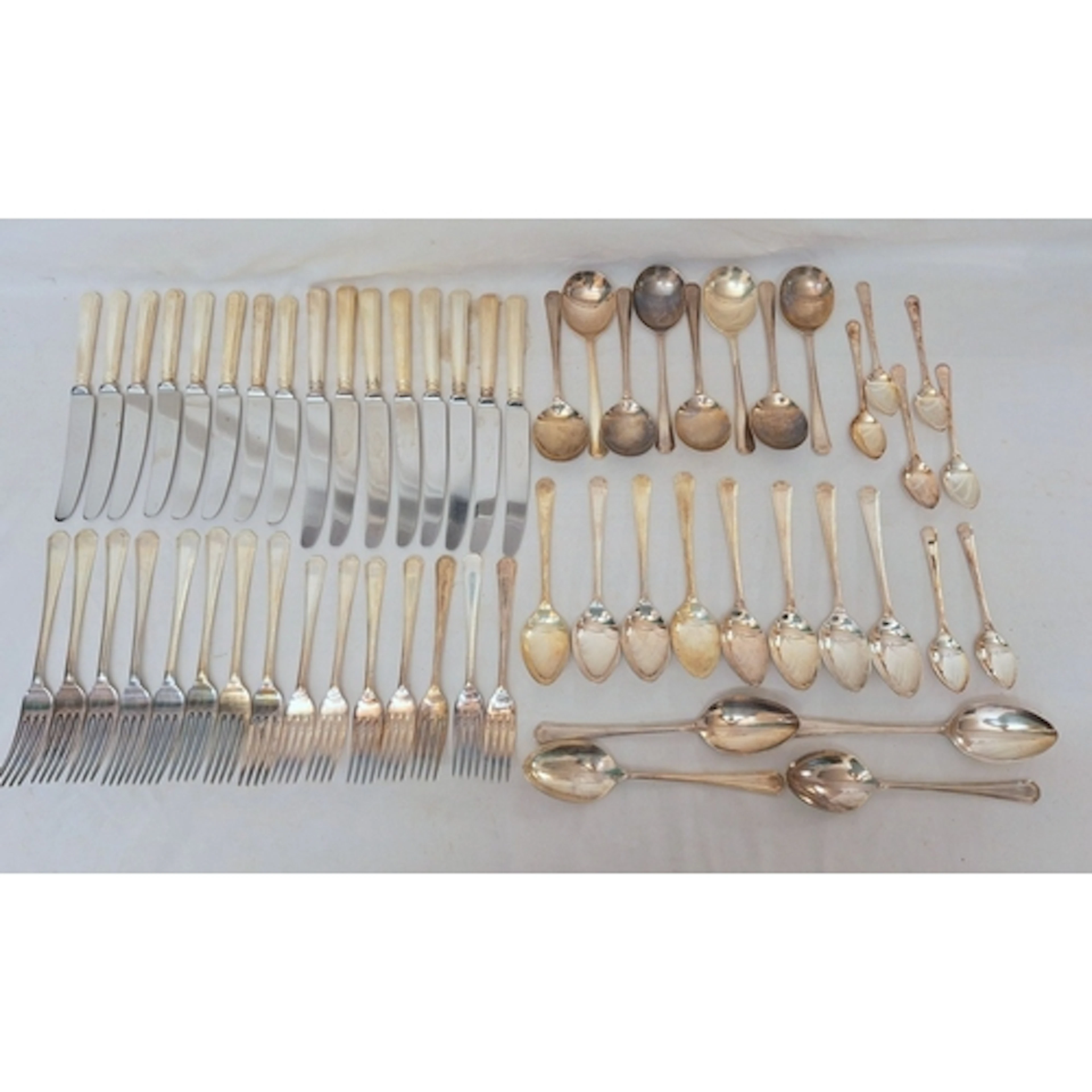 Silver Plated Fairfax Pattern Cutlery incl. 8 dinner forks, ...