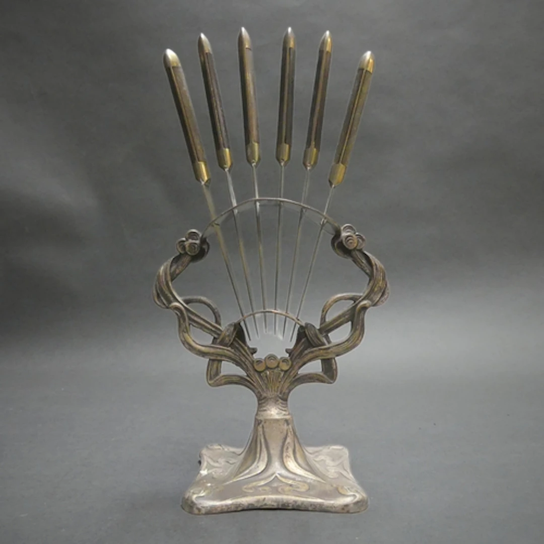 SCHIFFERS & CO, Warsaw - An Art Nouveau period pewter fruit ...
