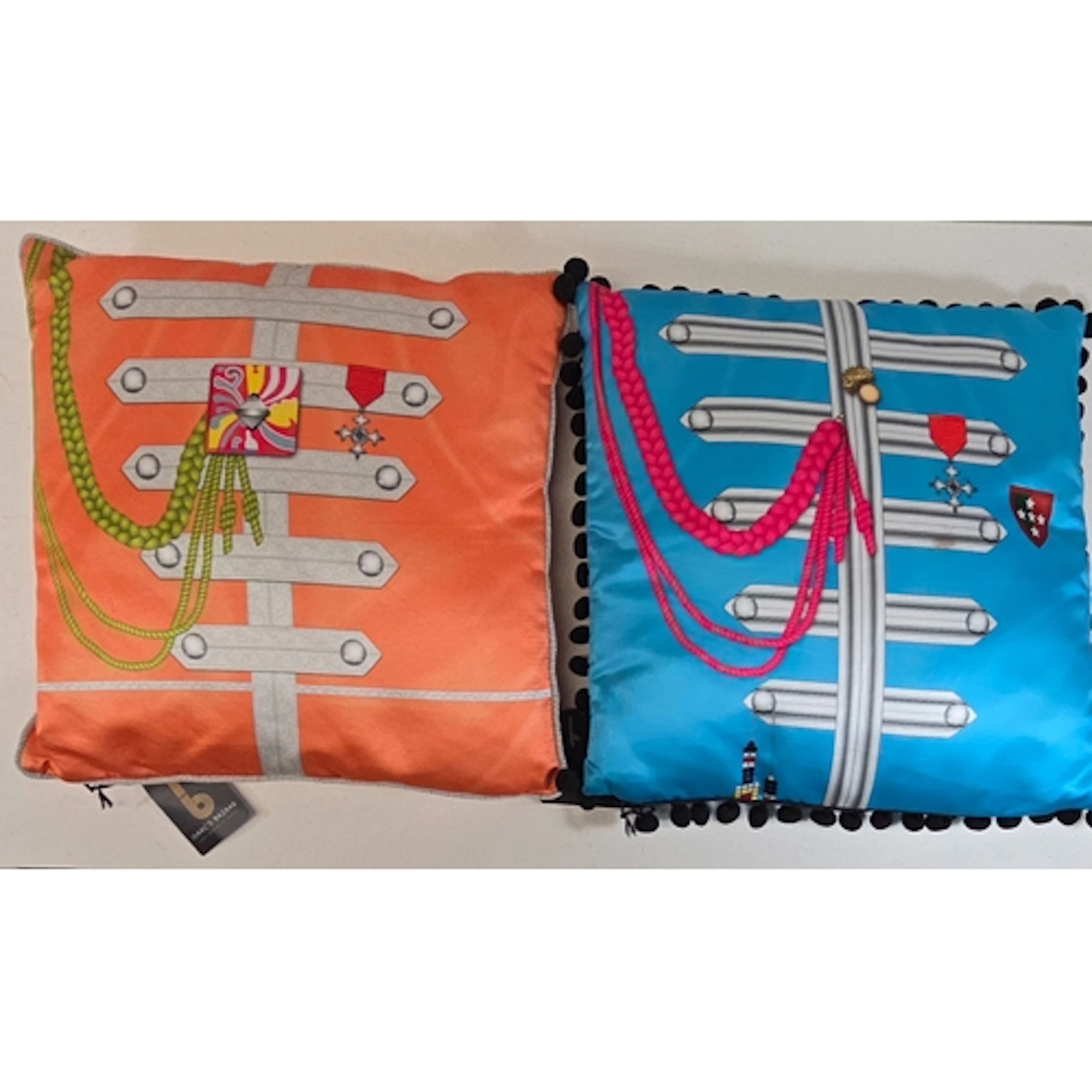 BEATLES. Set of 4 cushions with inners by ISACCS BAZAAR, ins...