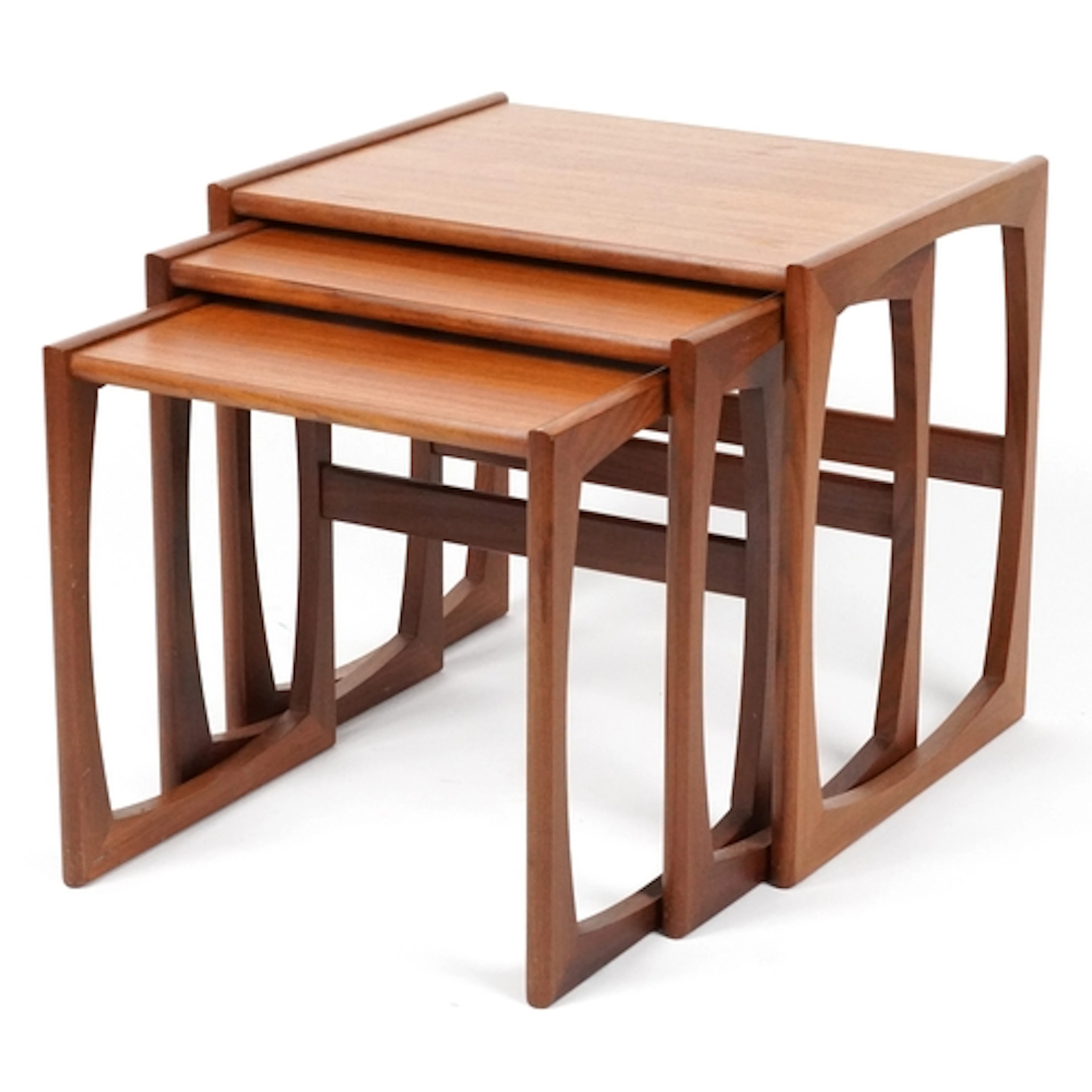 G Plan mid century teak nest of three graduated occasional t...