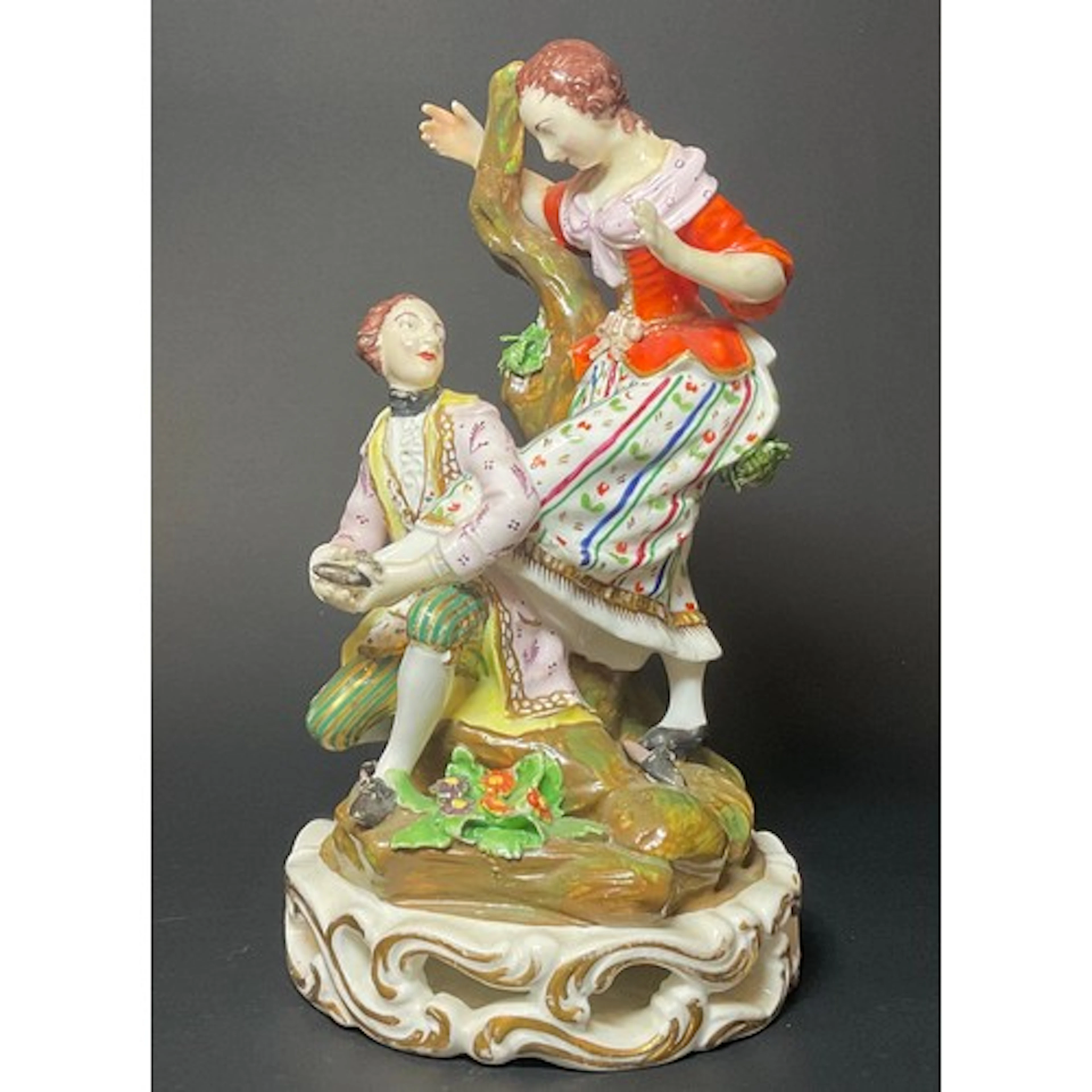 A Bloor Derby figure group, Shoe-Maker, modelled with a gall...