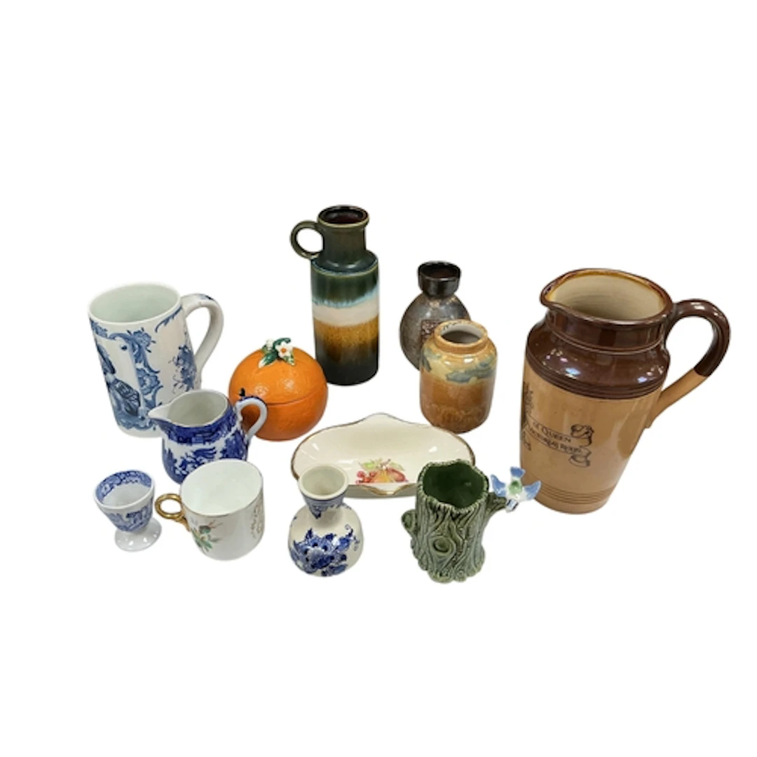 A collection of British and European porcelain, to include a...