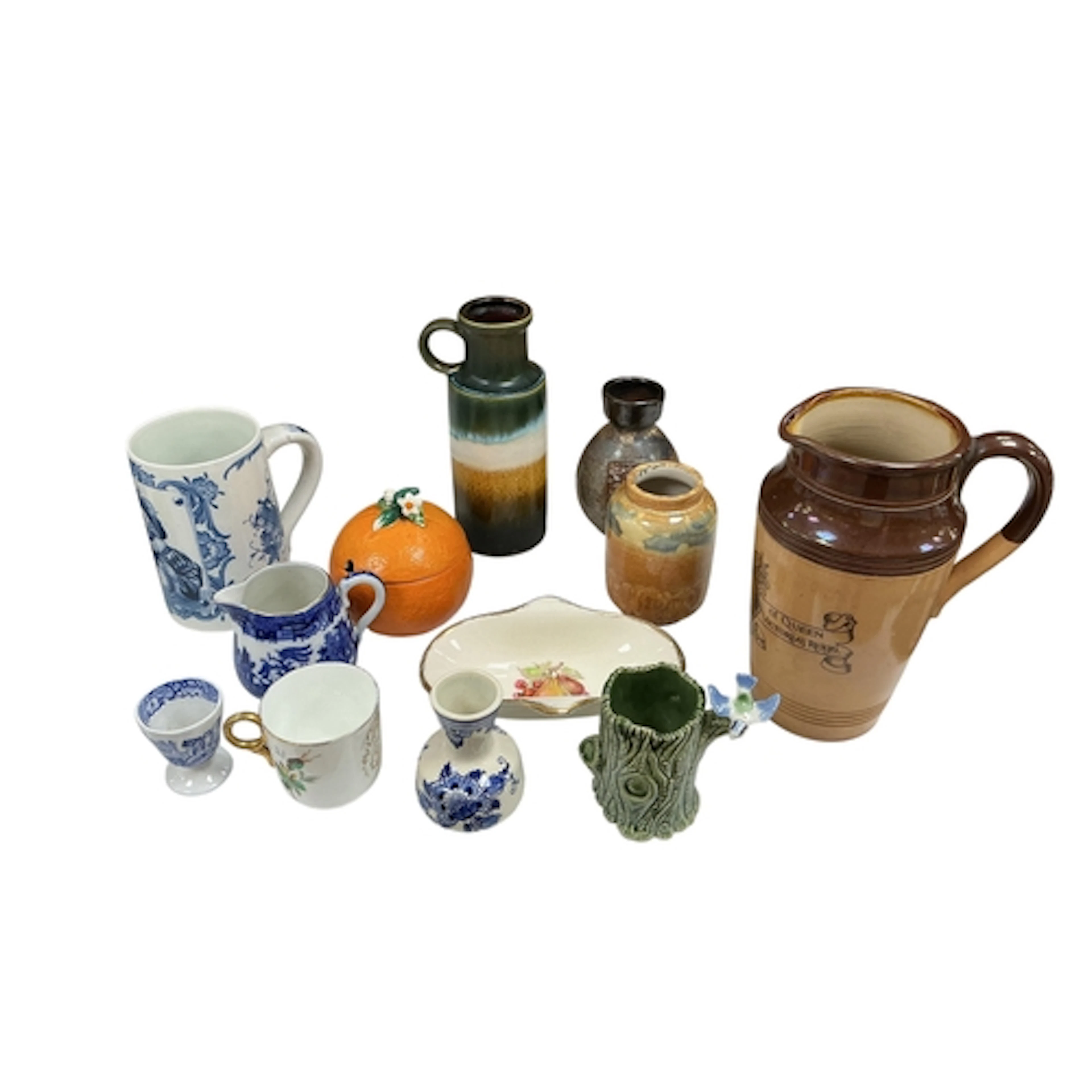 A collection of British and European porcelain, to include a...