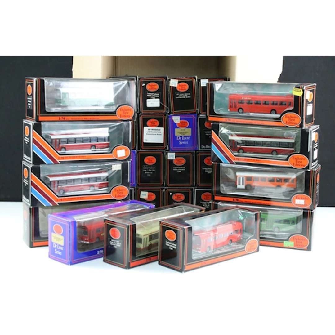27 Boxed EFE Exclusive First Editions diecast model buses to...