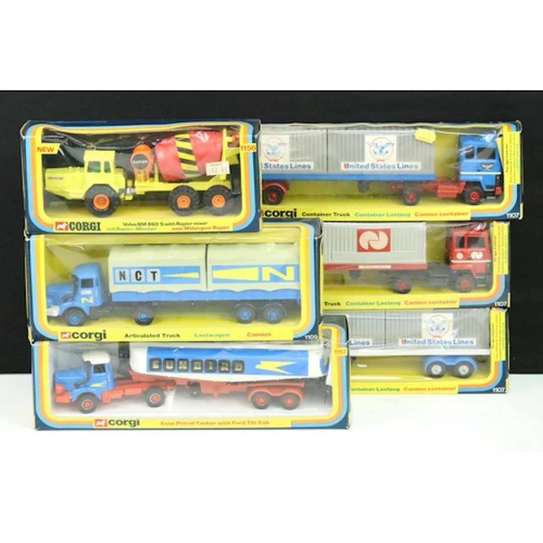 Six boxed Corgi commercial diecast models to include 2 x 110...