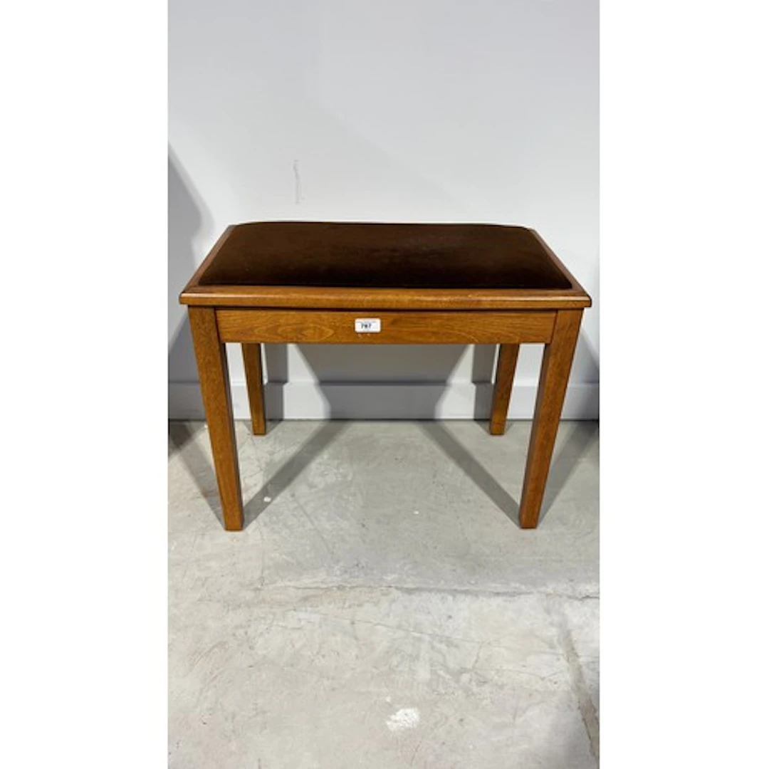 Piano stool.