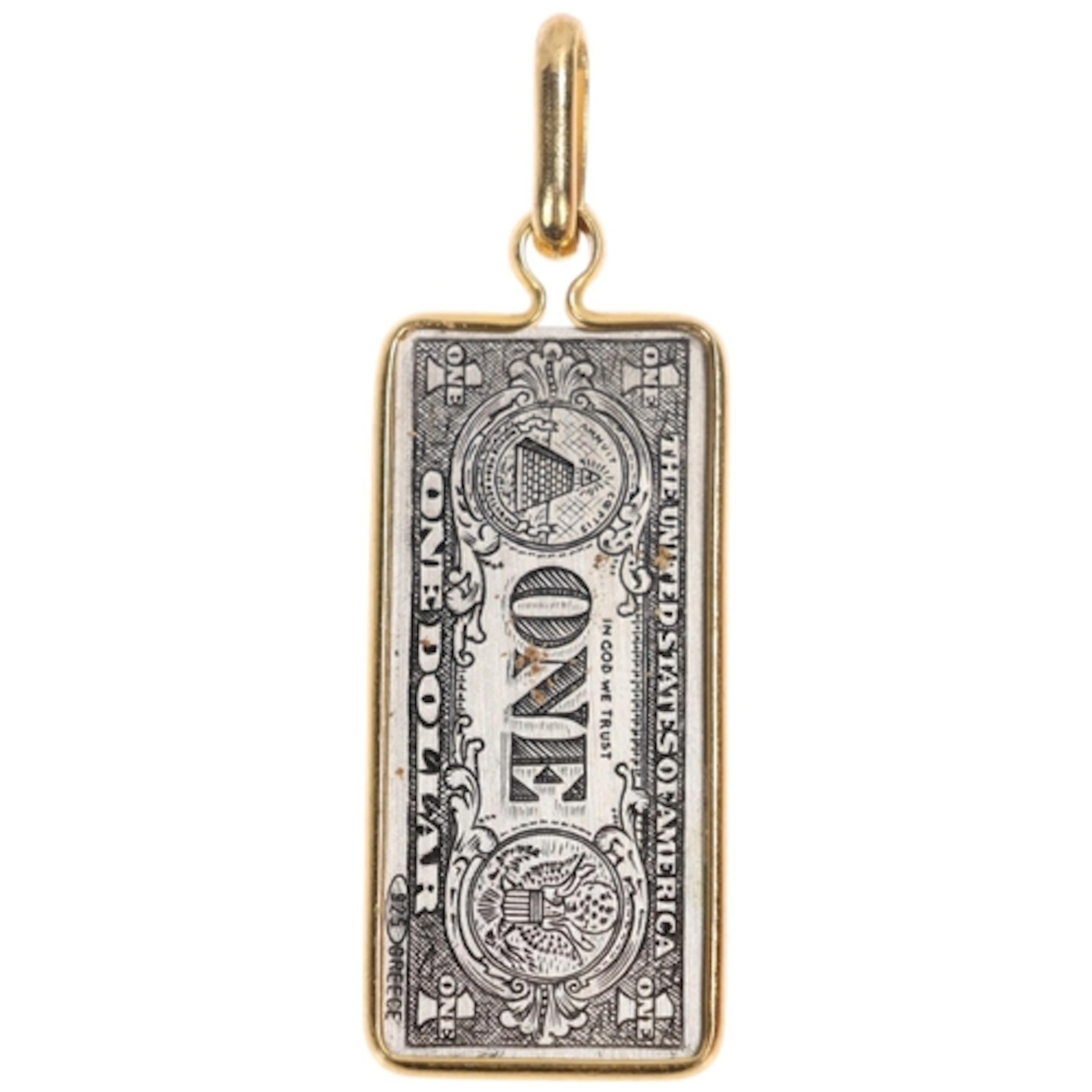 A 9ct gold and sterling silver United States Of America one ...