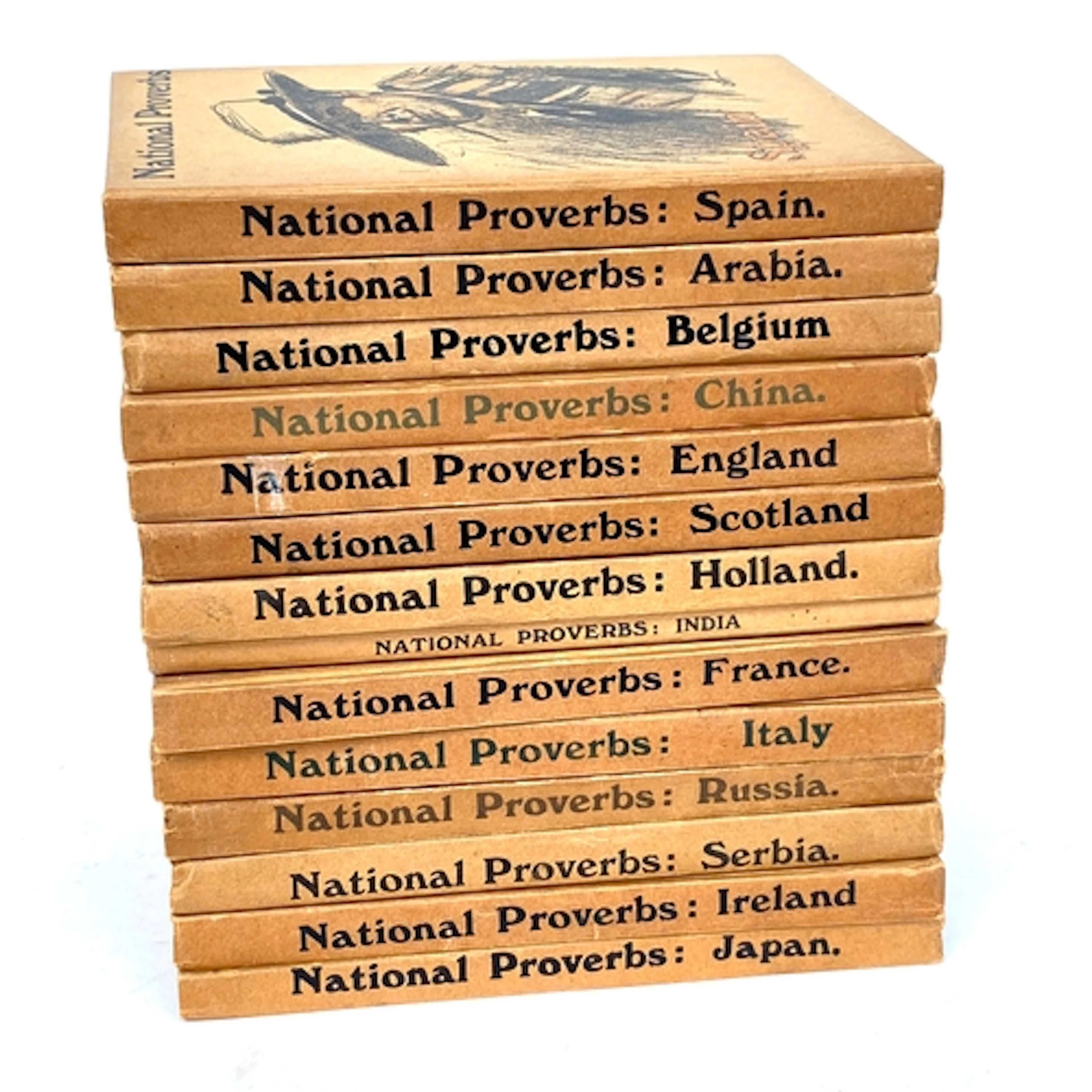 BOOKS, NATIONAL PROVERBS SERIES. Fourteen vols. in VG condit...