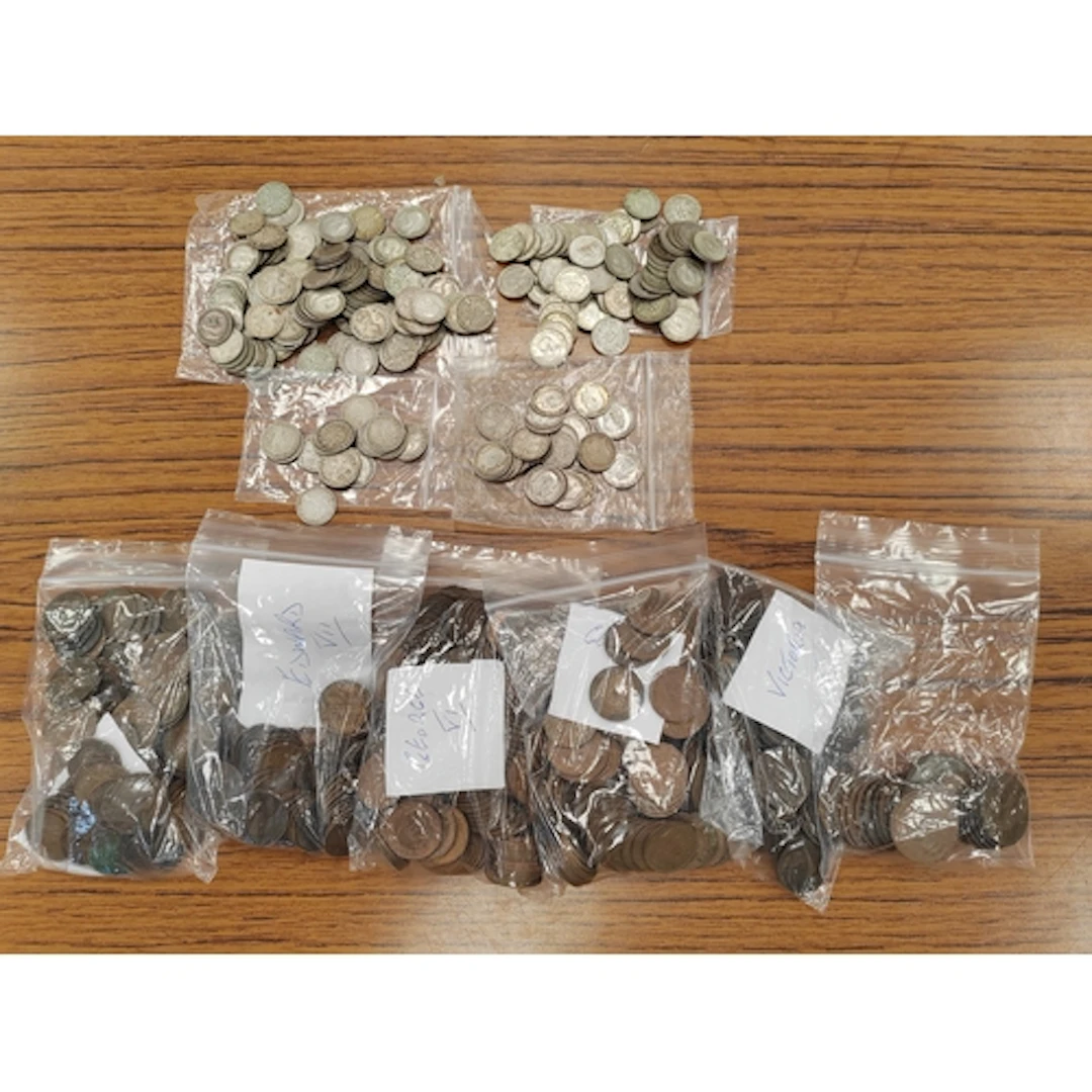Accumulation of Victoria to George VI silver 3d, ½d and fart...