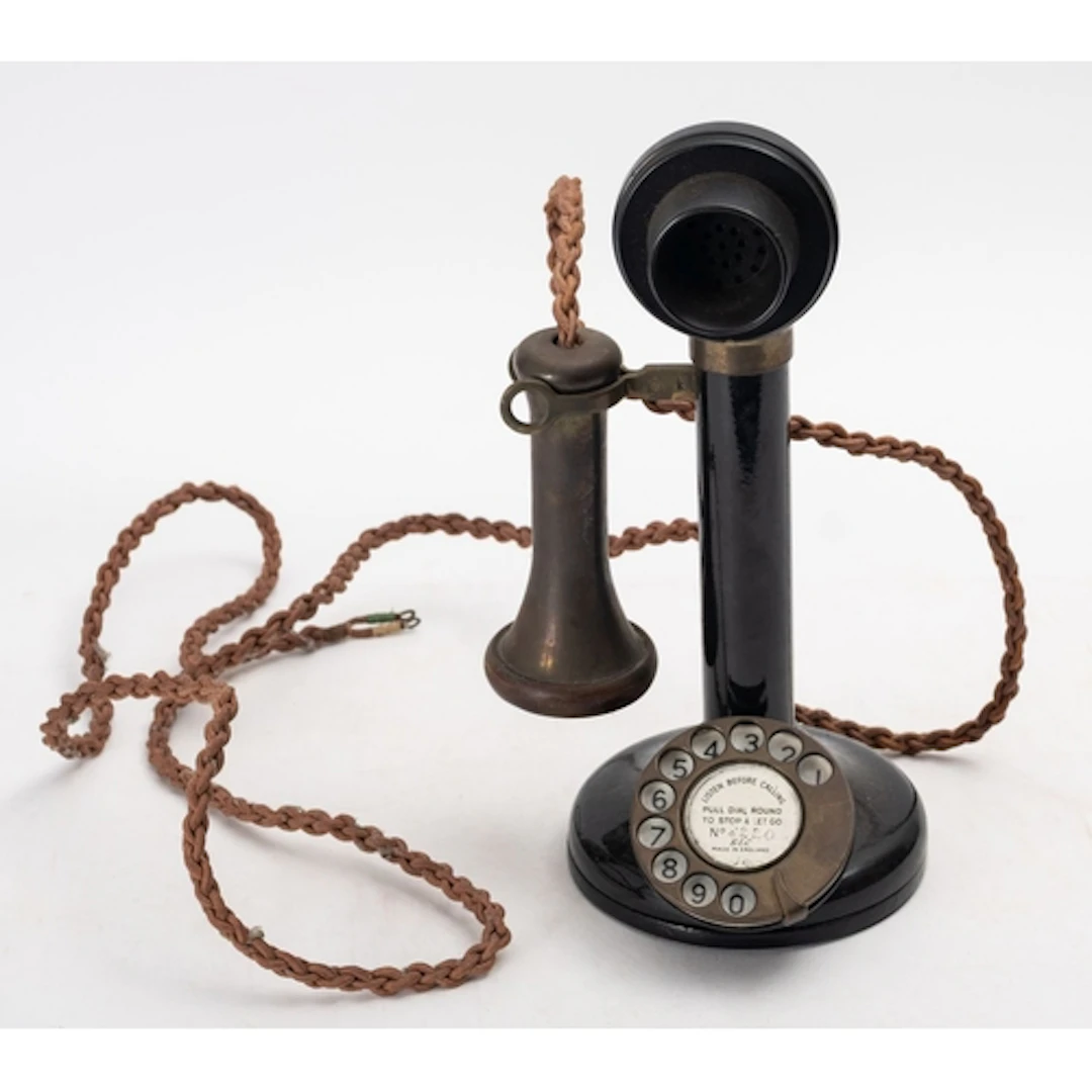 An early 20th Century 'Candlestick Telephone' by G&C. Serial...