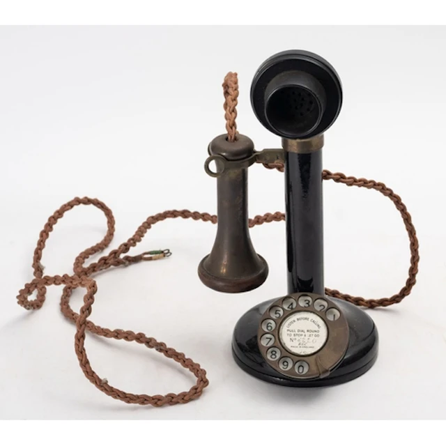 An early 20th Century 'Candlestick Telephone' by G&C. Serial...