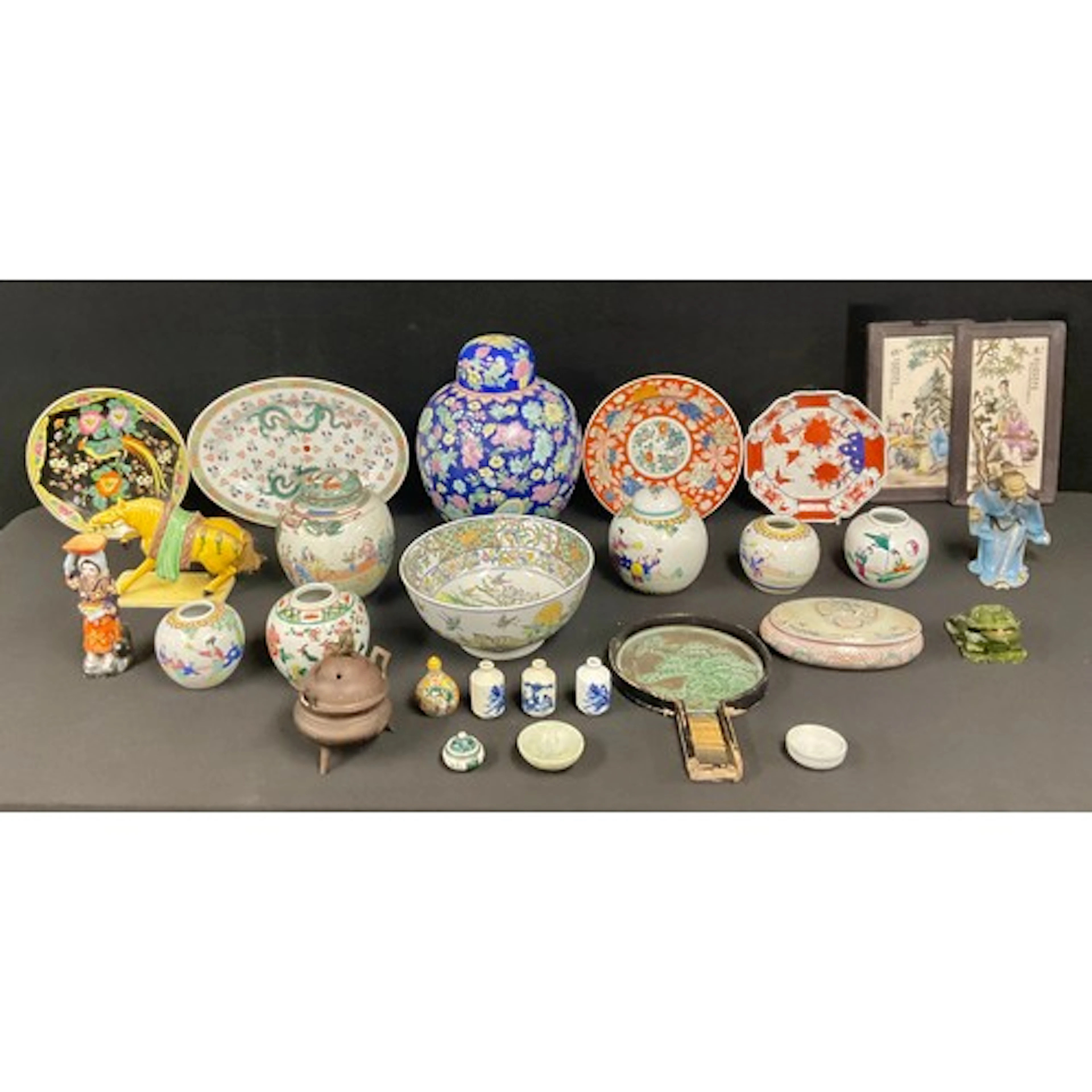Oriental - a 20th century Chinese famille rose ginger jar an...