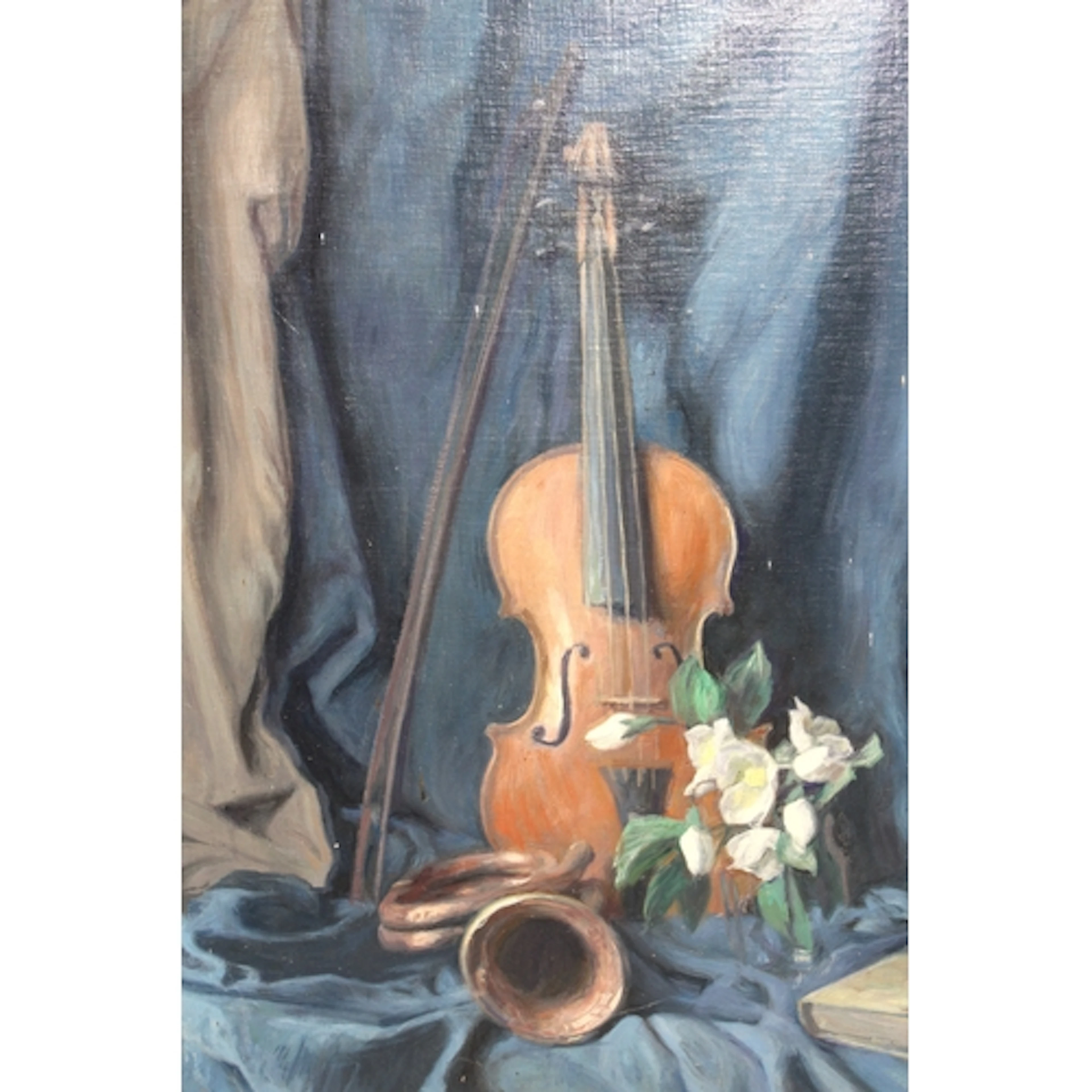 G. Weisbort, 20th Century oil on board, still life, musical ...