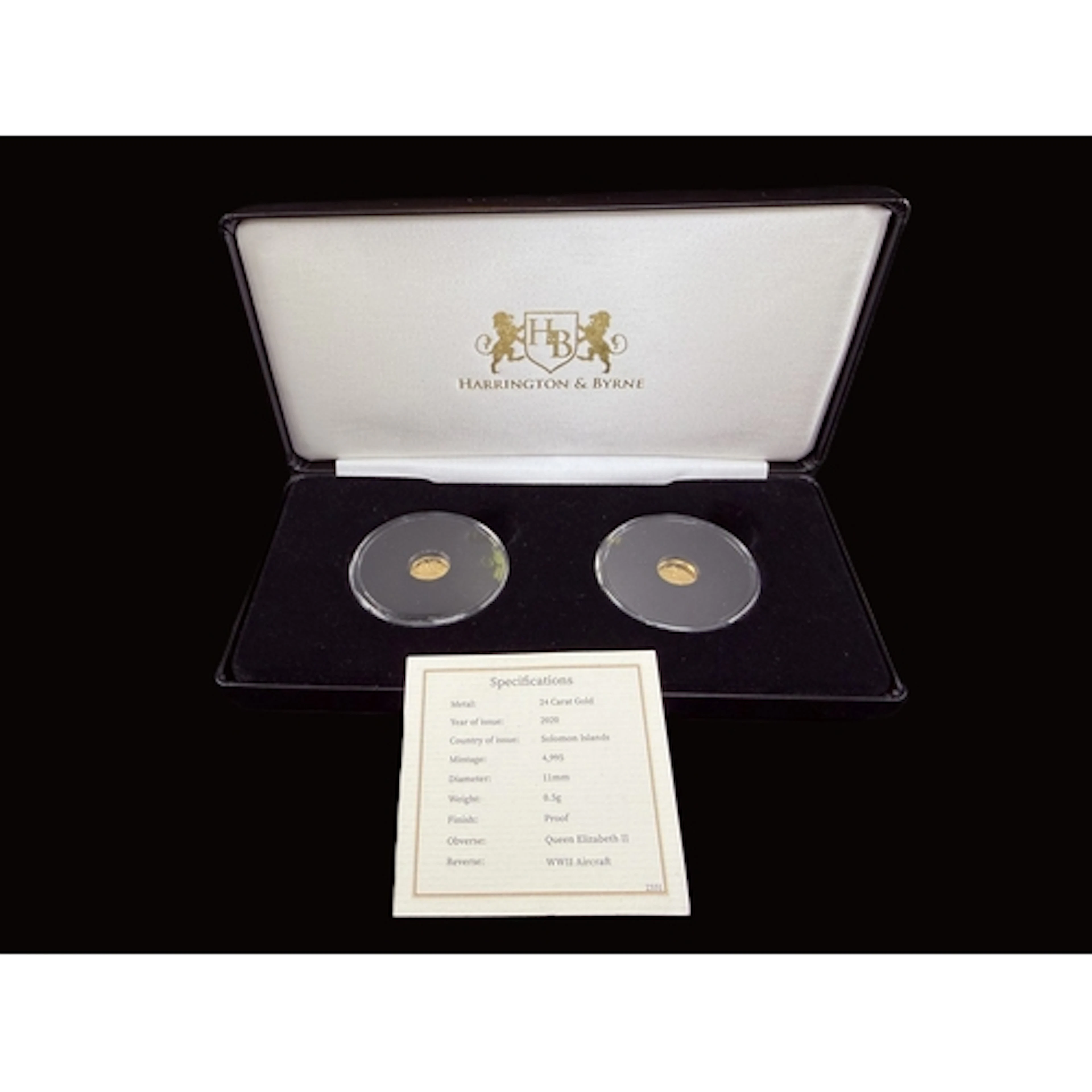 2 x 2020 0.5gms 24ct gold coins: 80th Anniversary of the Bat...