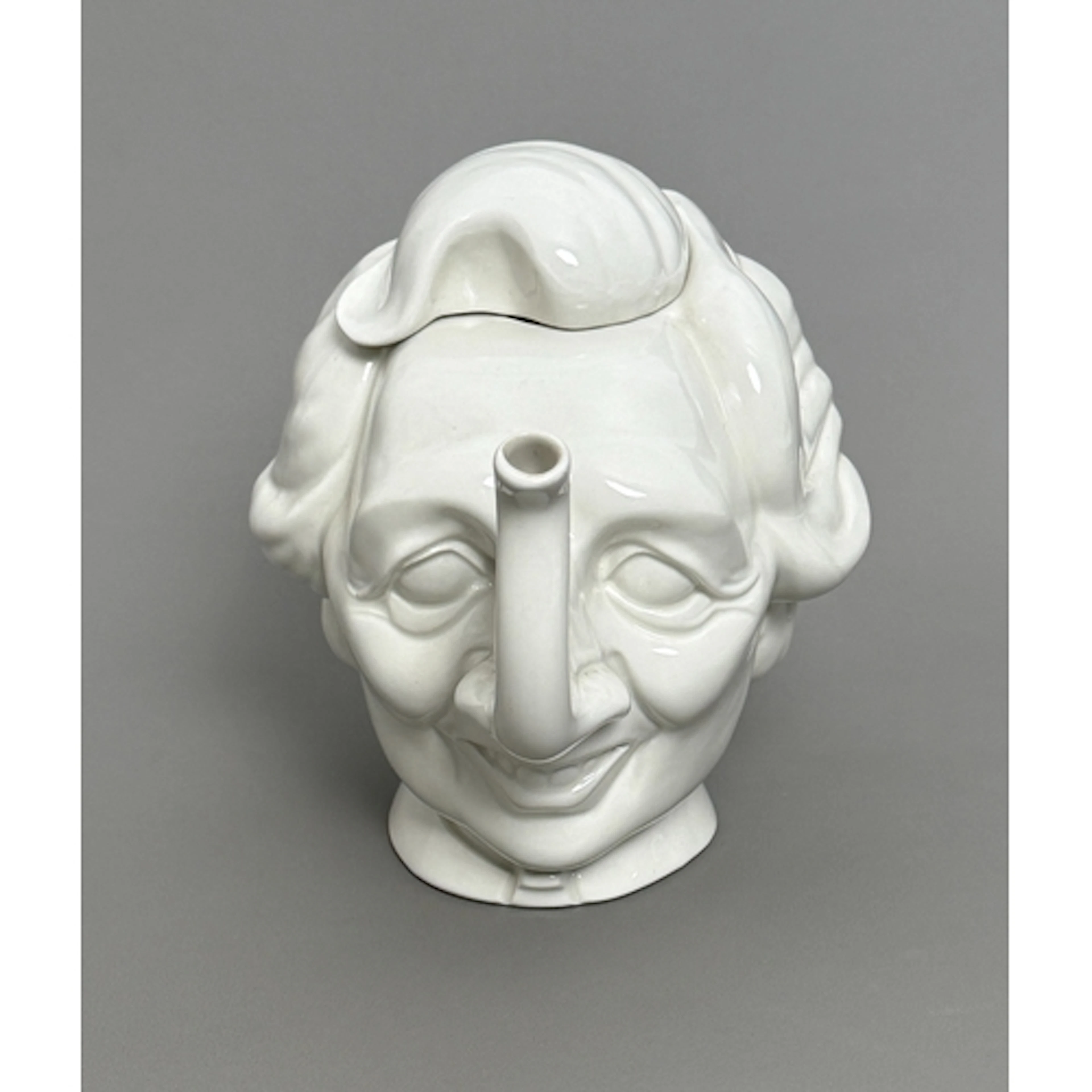 A novelty Margaret Thatcher ceramic teapot - stamped 'Luck &...
