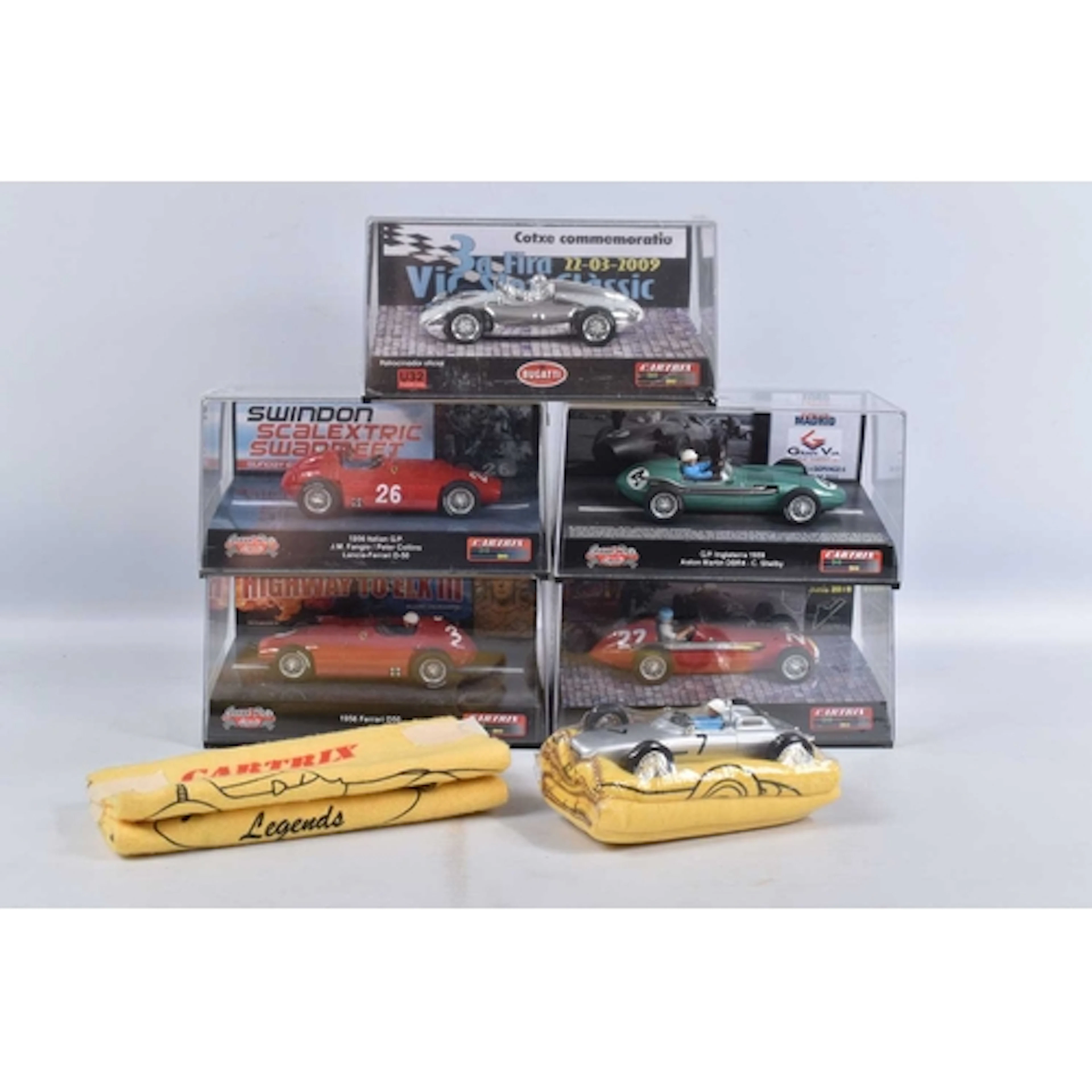 FIVE BOXED CARTRIX GRAND PRIX LEGENDS SLOT CARS, to include ...