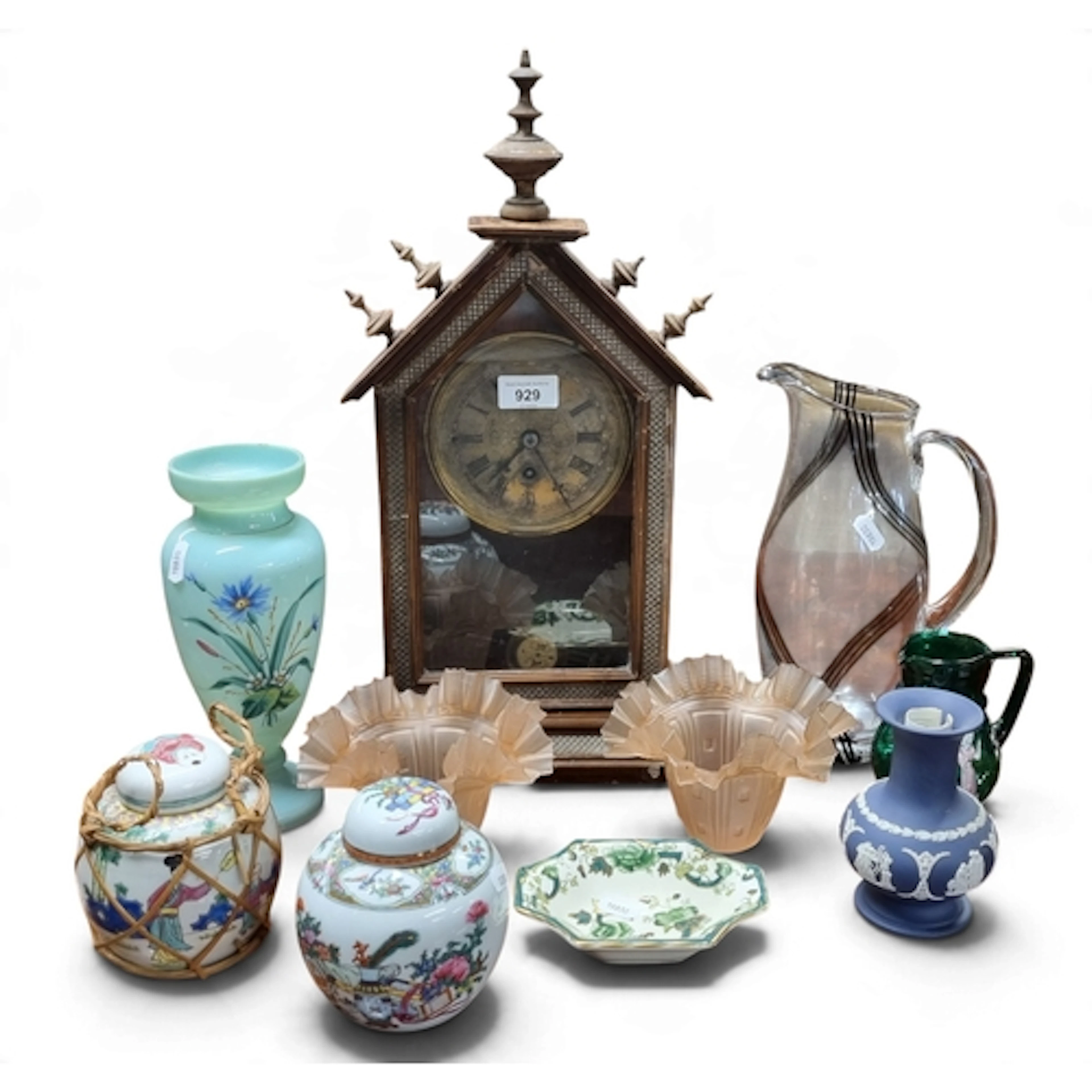 A large quantity of Delph and Porcelain to include two Coral...