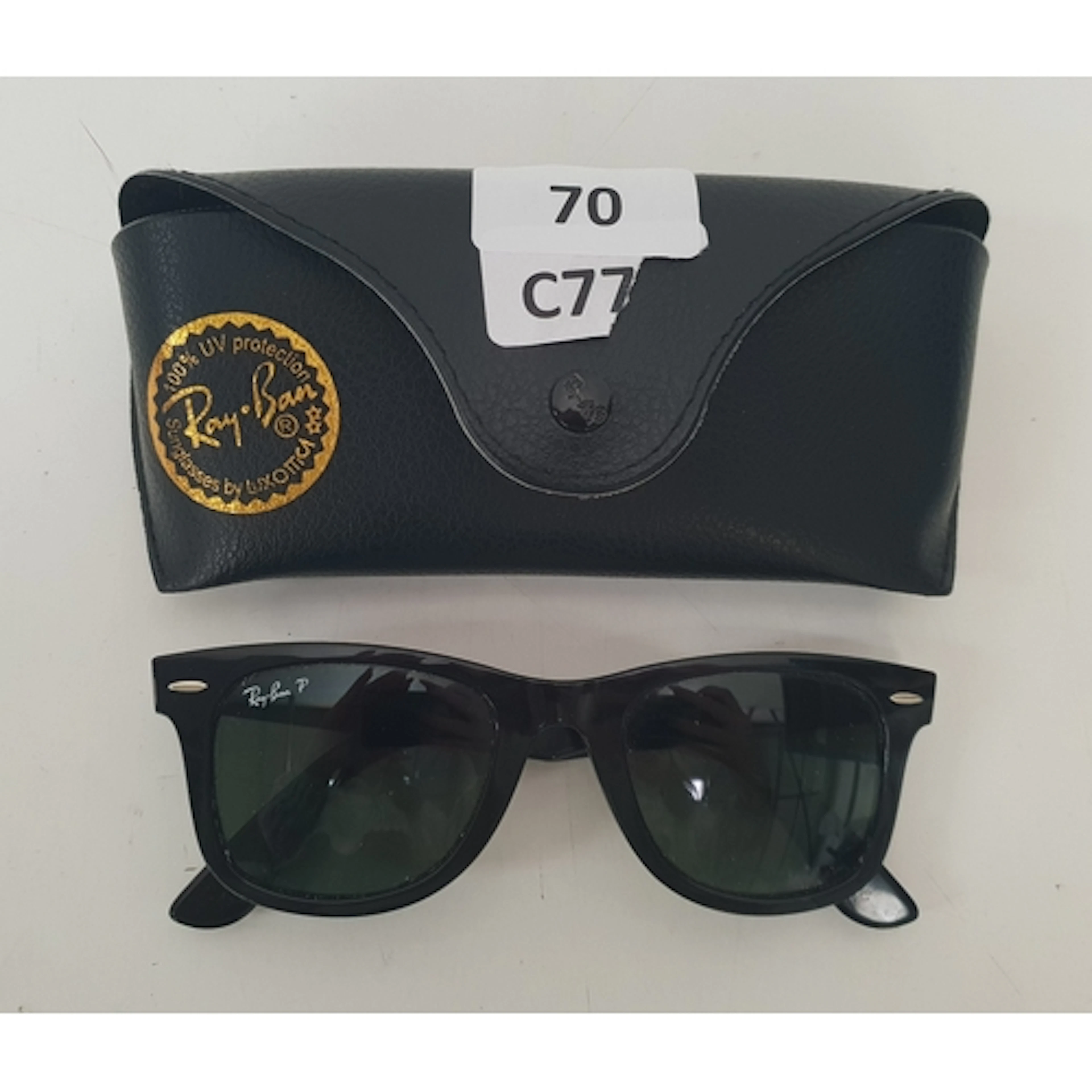 PAIR OF RAY-BAN WAYFARER SUNGLASSES Model RB 2140, with case