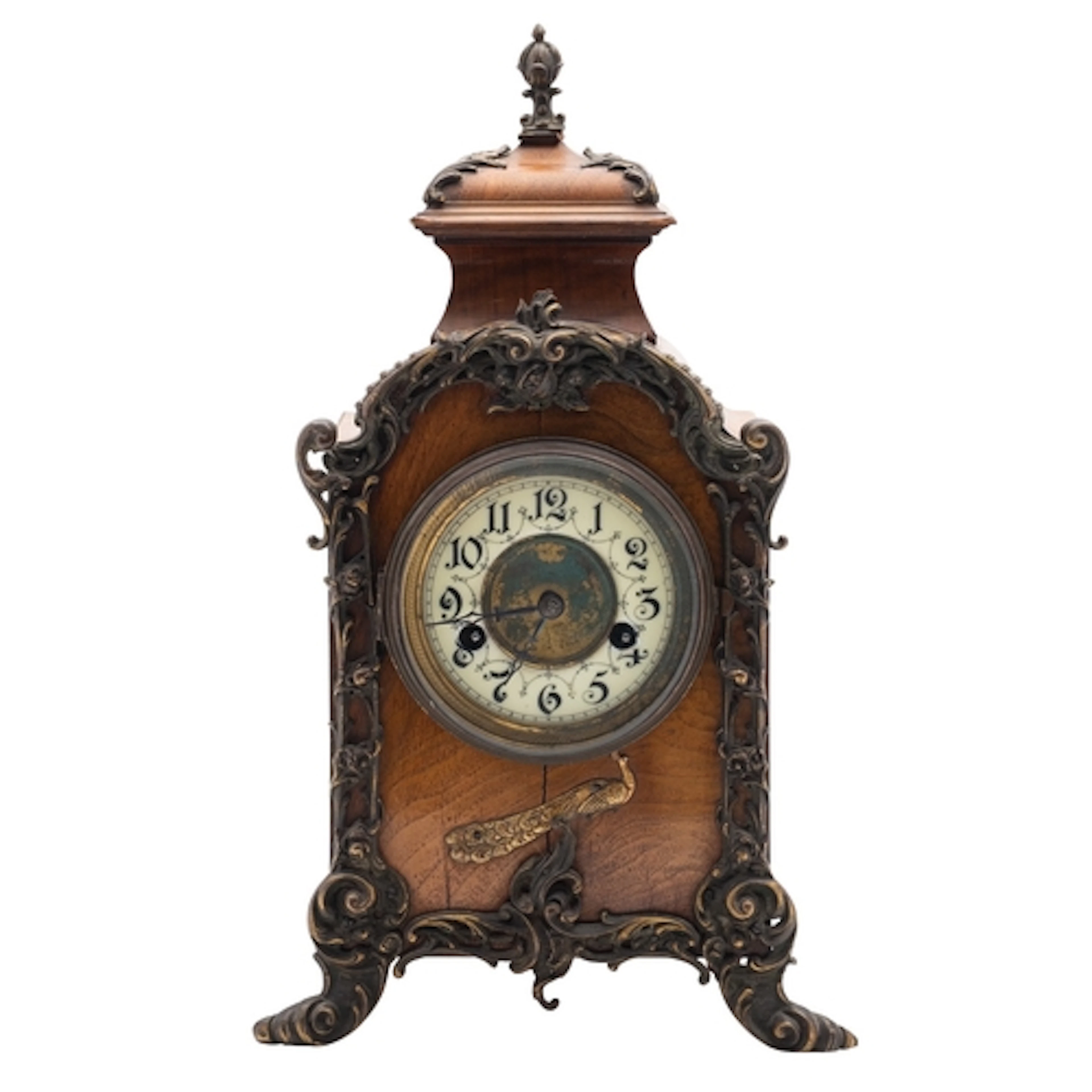 Junghans, an oak cased mantel clock the eight-day duration m...