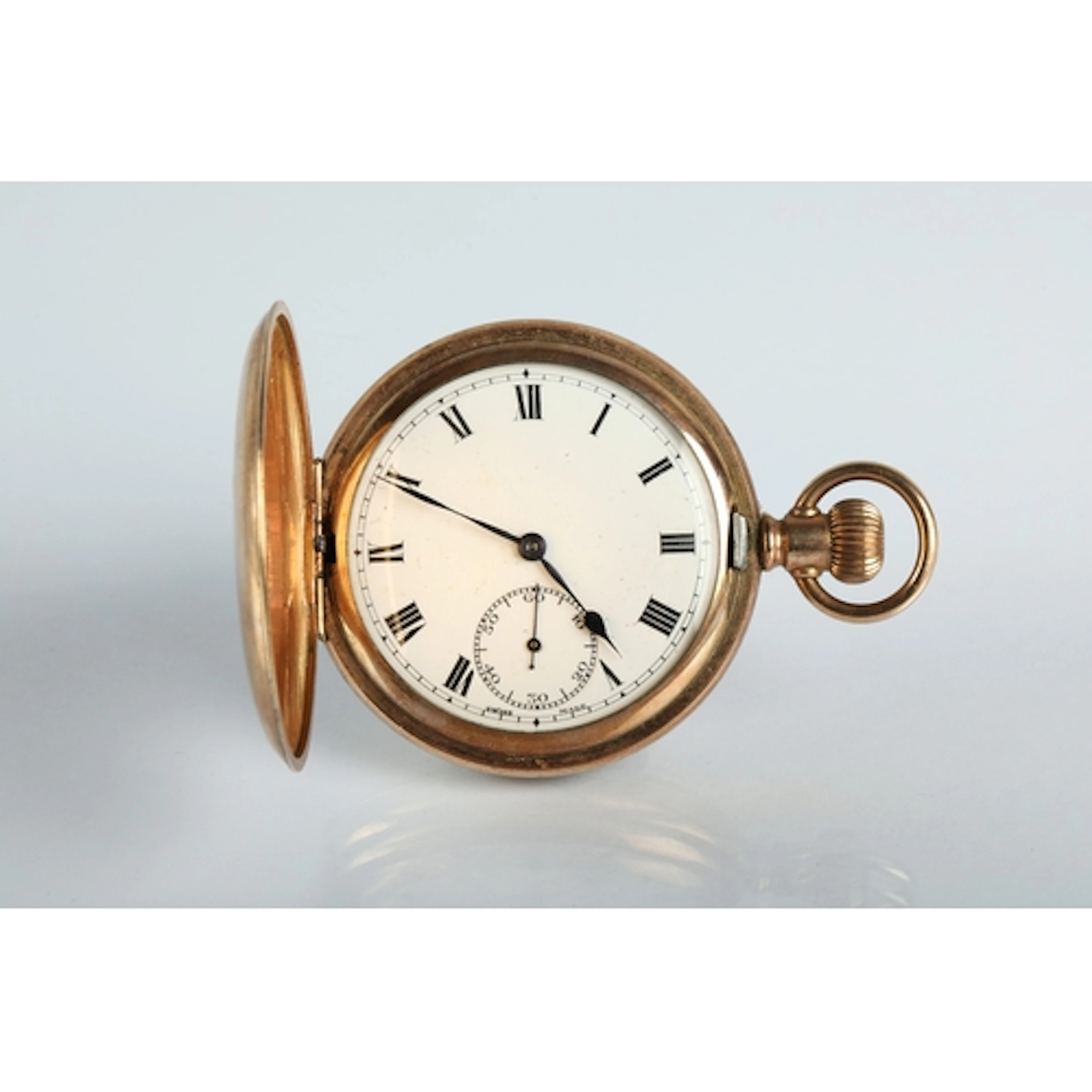 Gents full-hunter pocket watch, with roman numeral markers a...