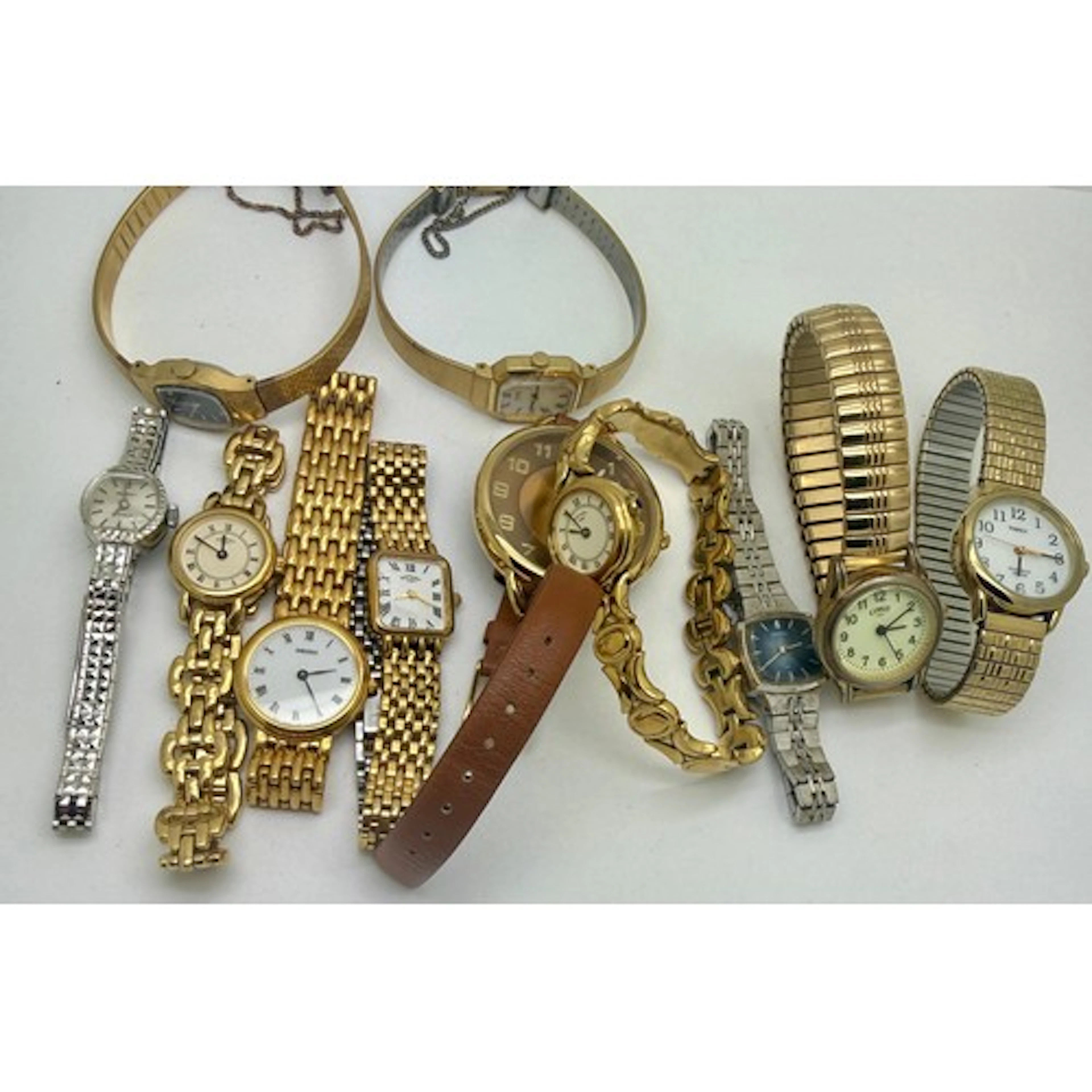 A collection of vintage ladies wristwatches to include Rotar...