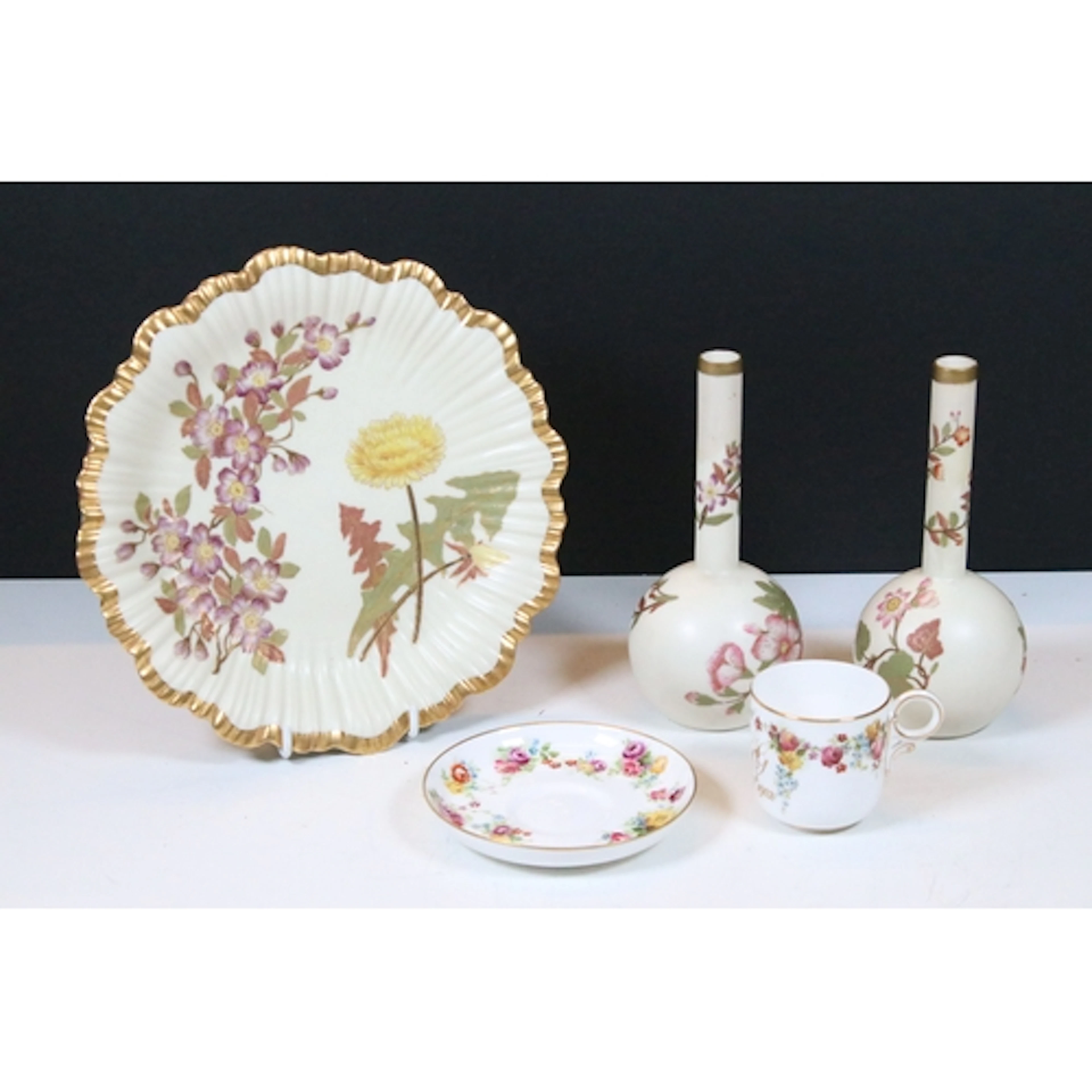 Collection of antique Royal Worcester porcelain, to comprise...
