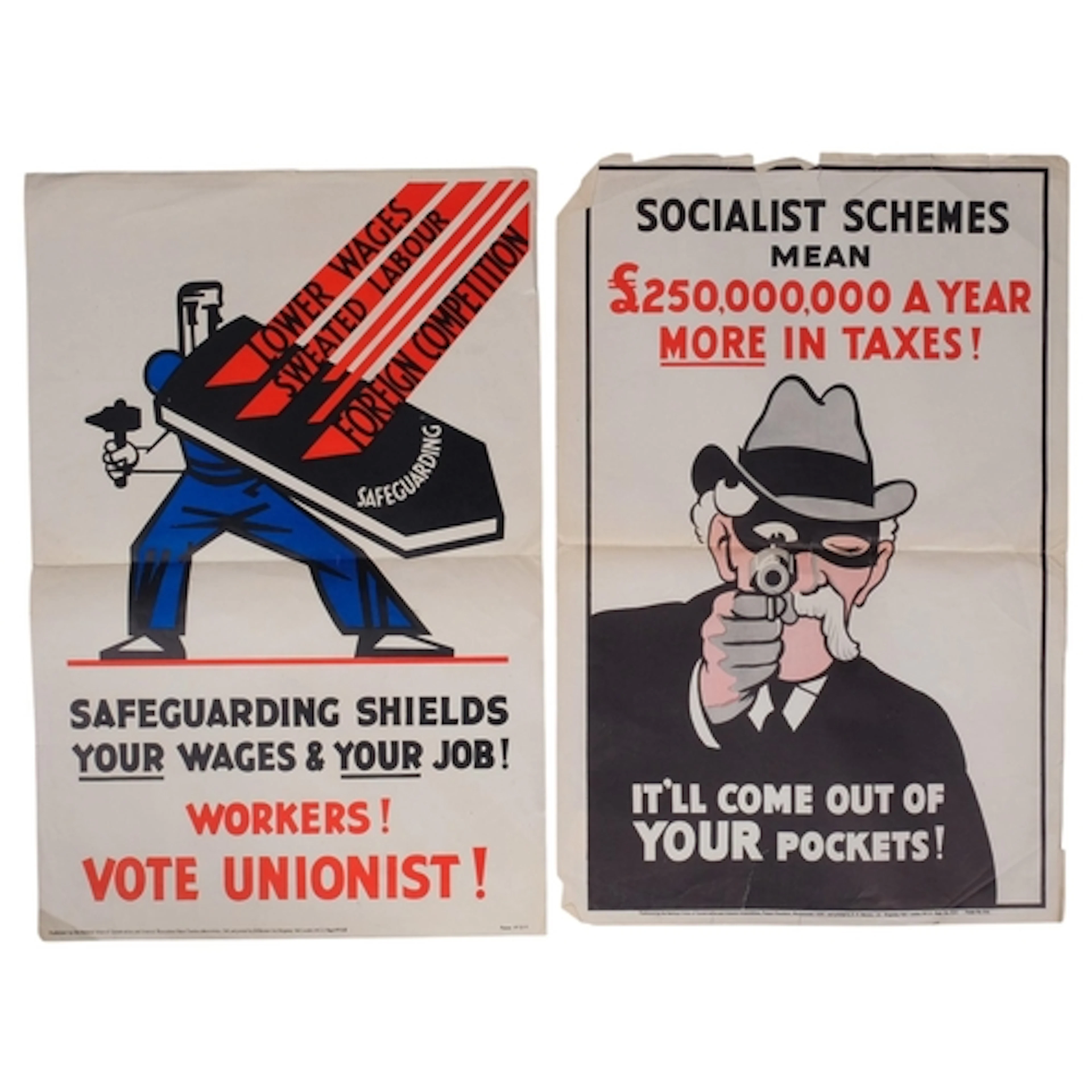 Two1929 British political campaign posters for the Conservat...