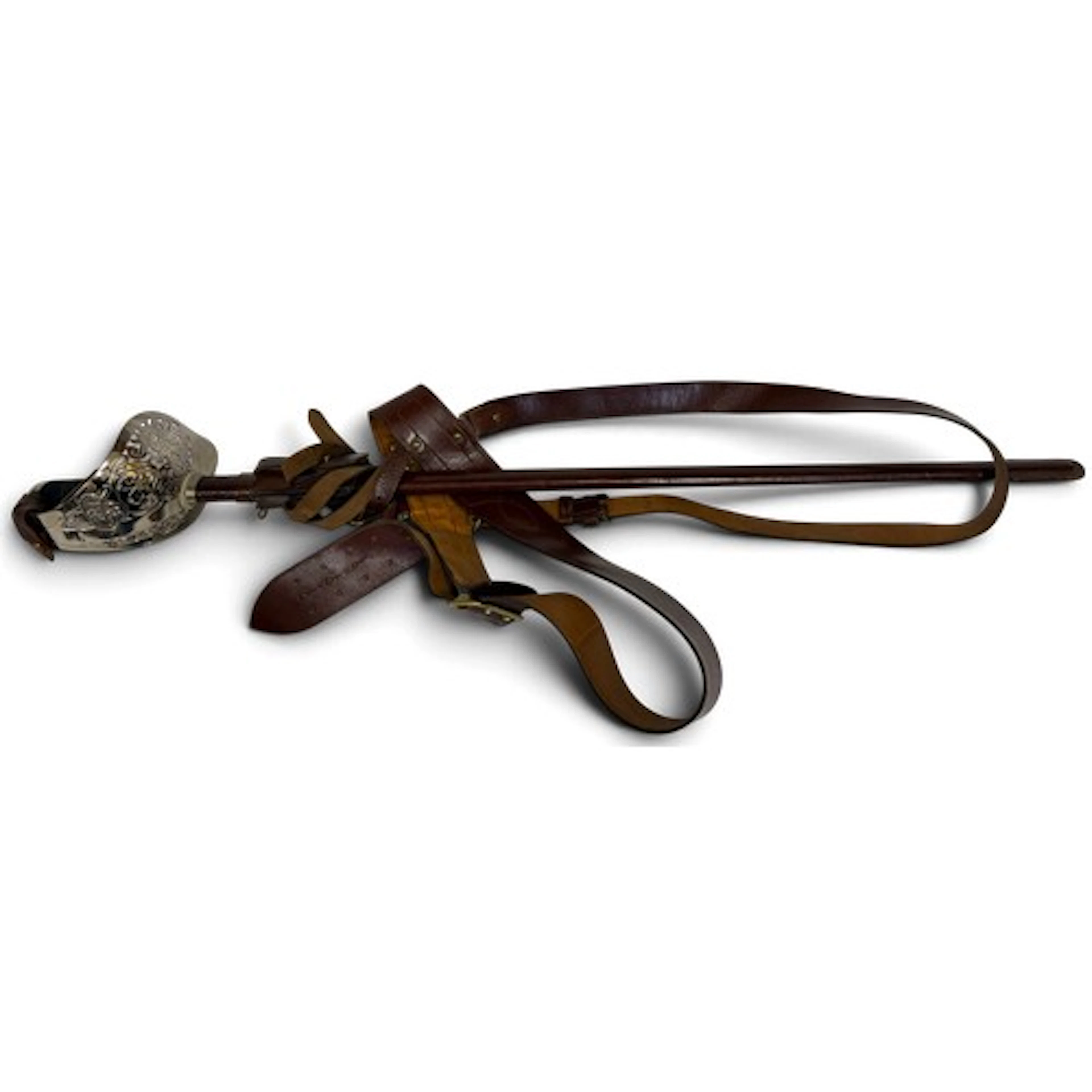 George VI Royal Engineers regimental sword with large pierce...