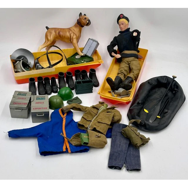Palitoy Action Man vintage, unboxed, plus various accessorie...