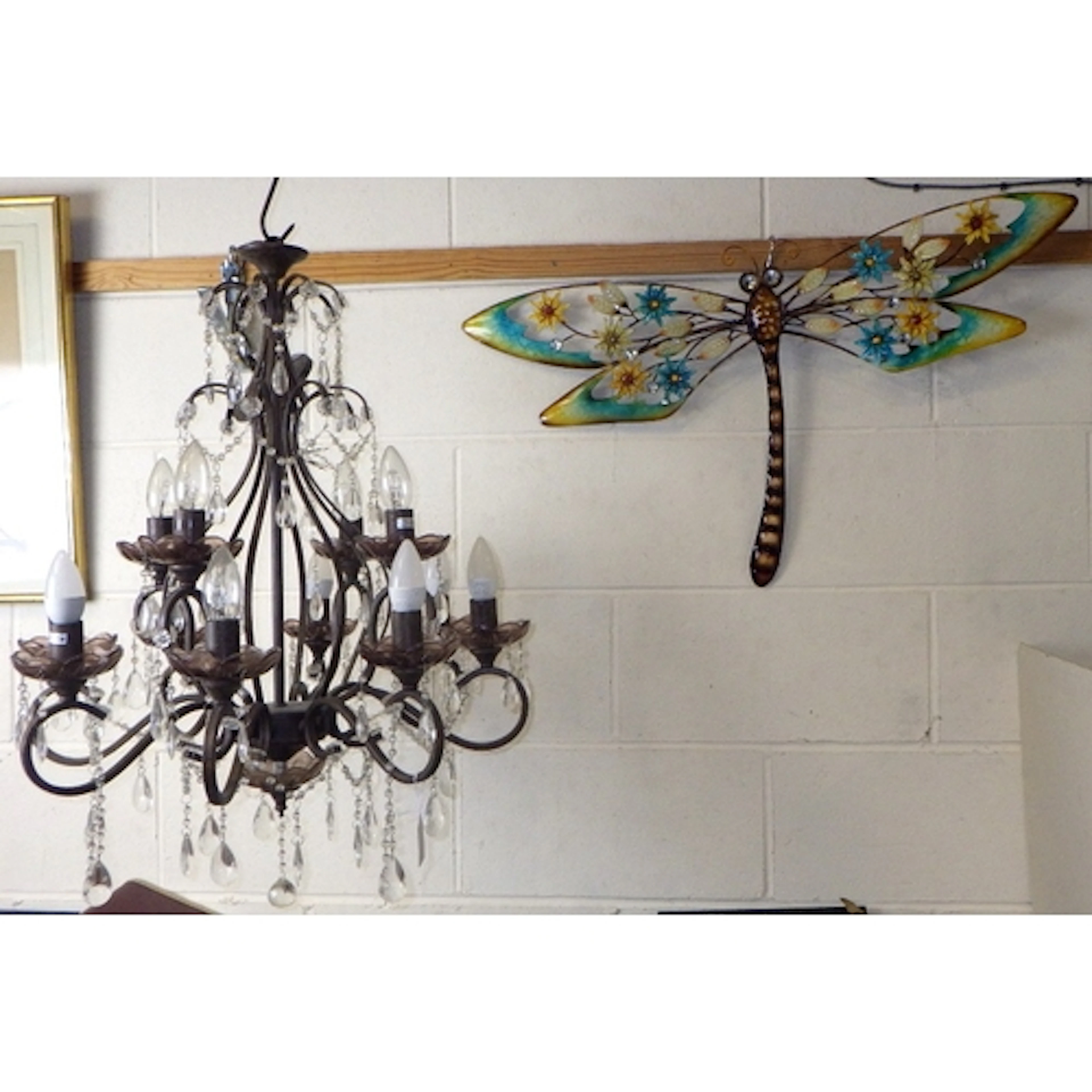 A modern chandelier together with a dragonfly (2)