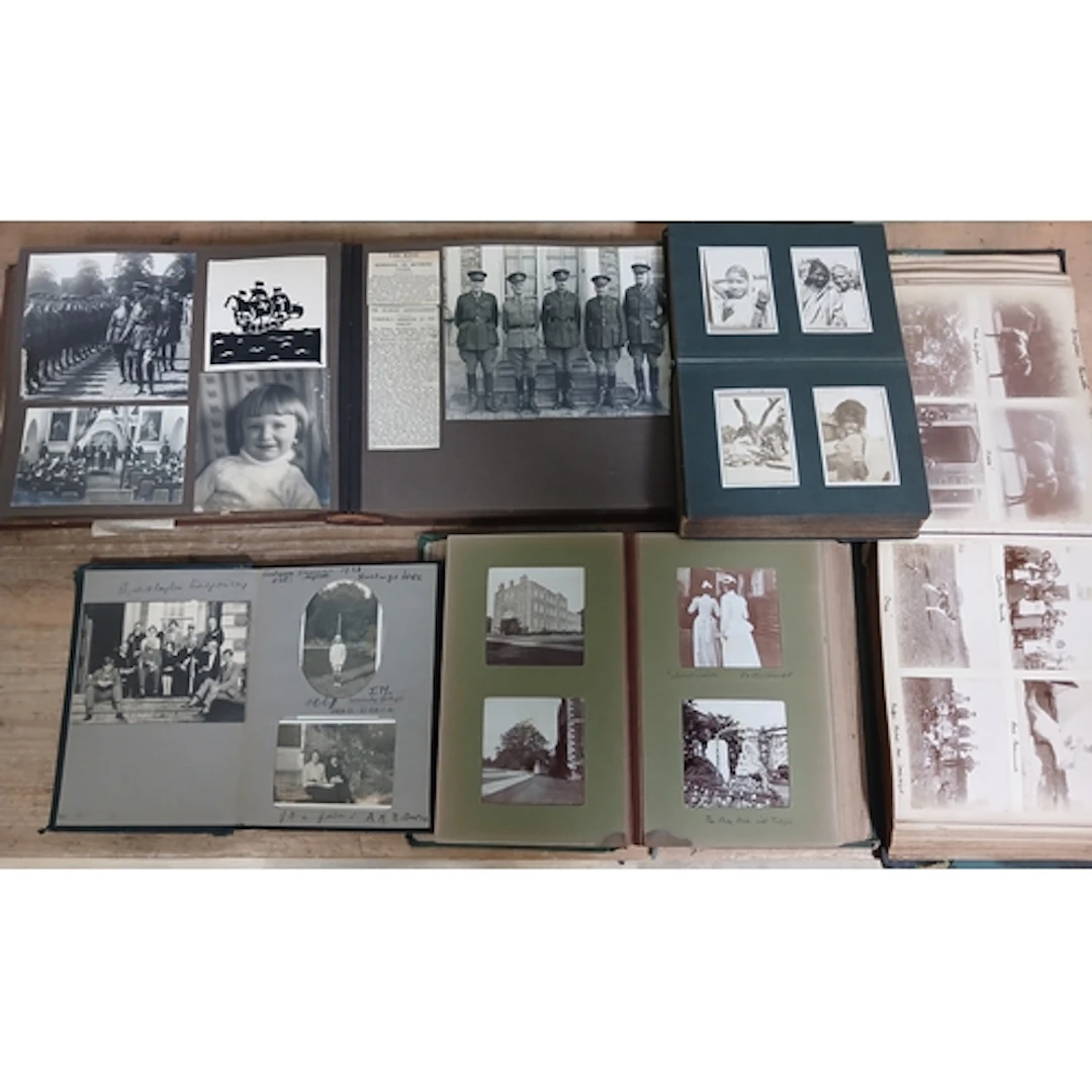 Five photo albums from the Gunby Hall estate, Lord & Lady Fi...