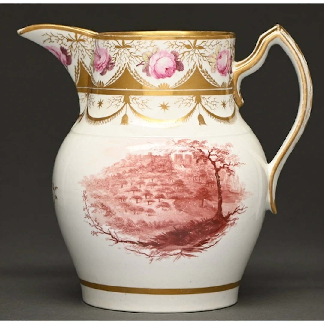 An important documentary Mansfield decorated baluster ale ju...