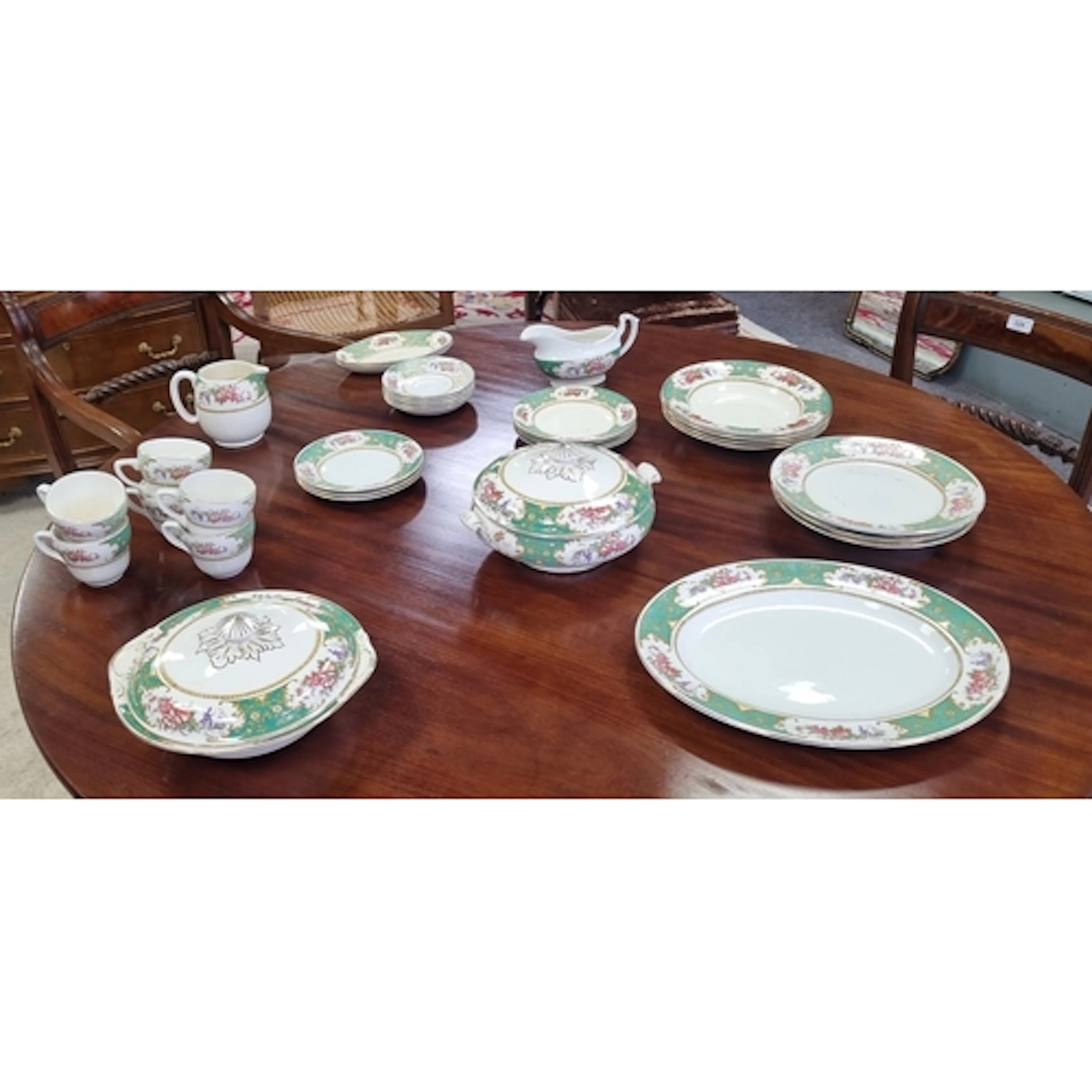Samson Bridgwood & Son Ltd. Bone China Dinner and Tea Servic...