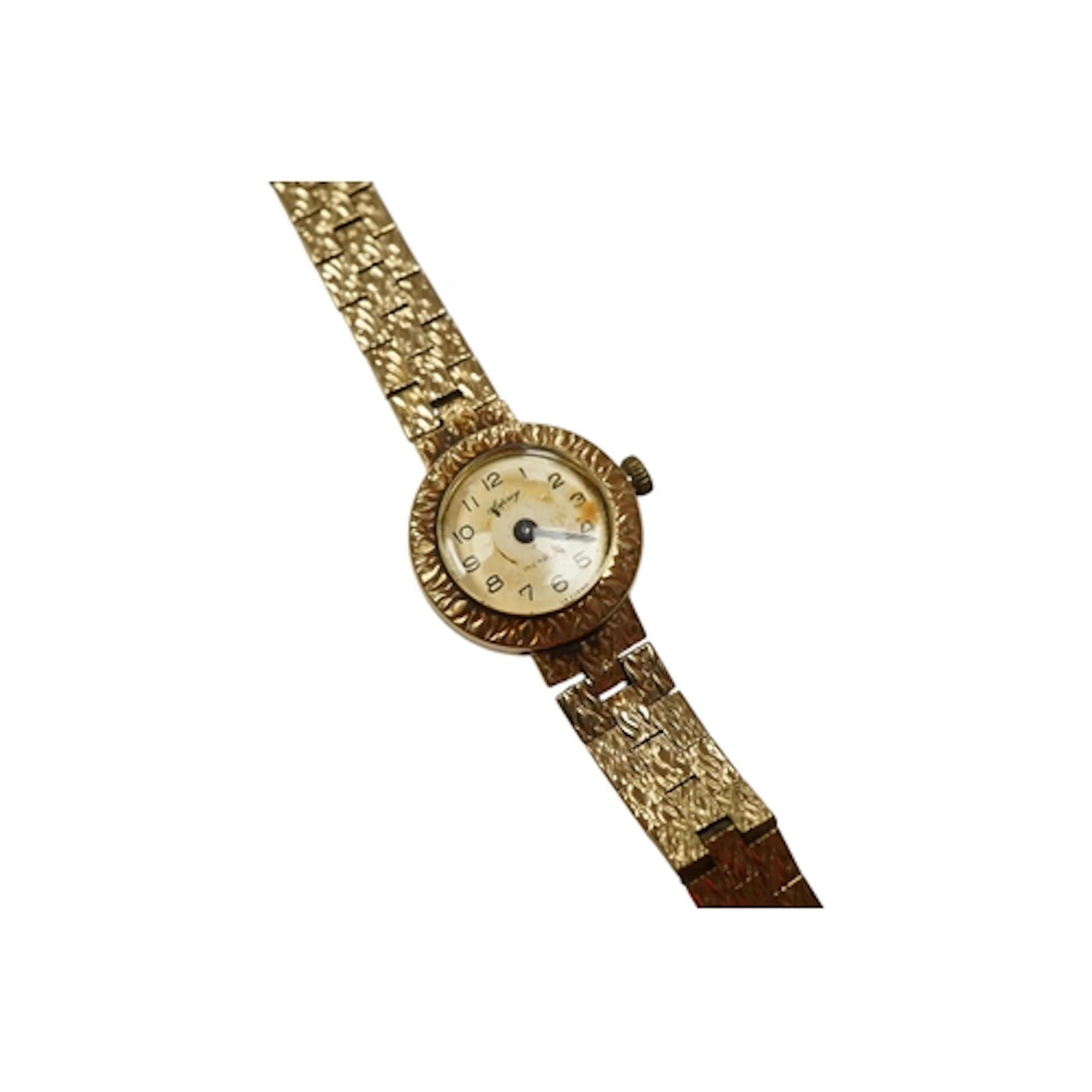 A lady's 9ct gold manual wind wrist watch, retailed by Aspre...