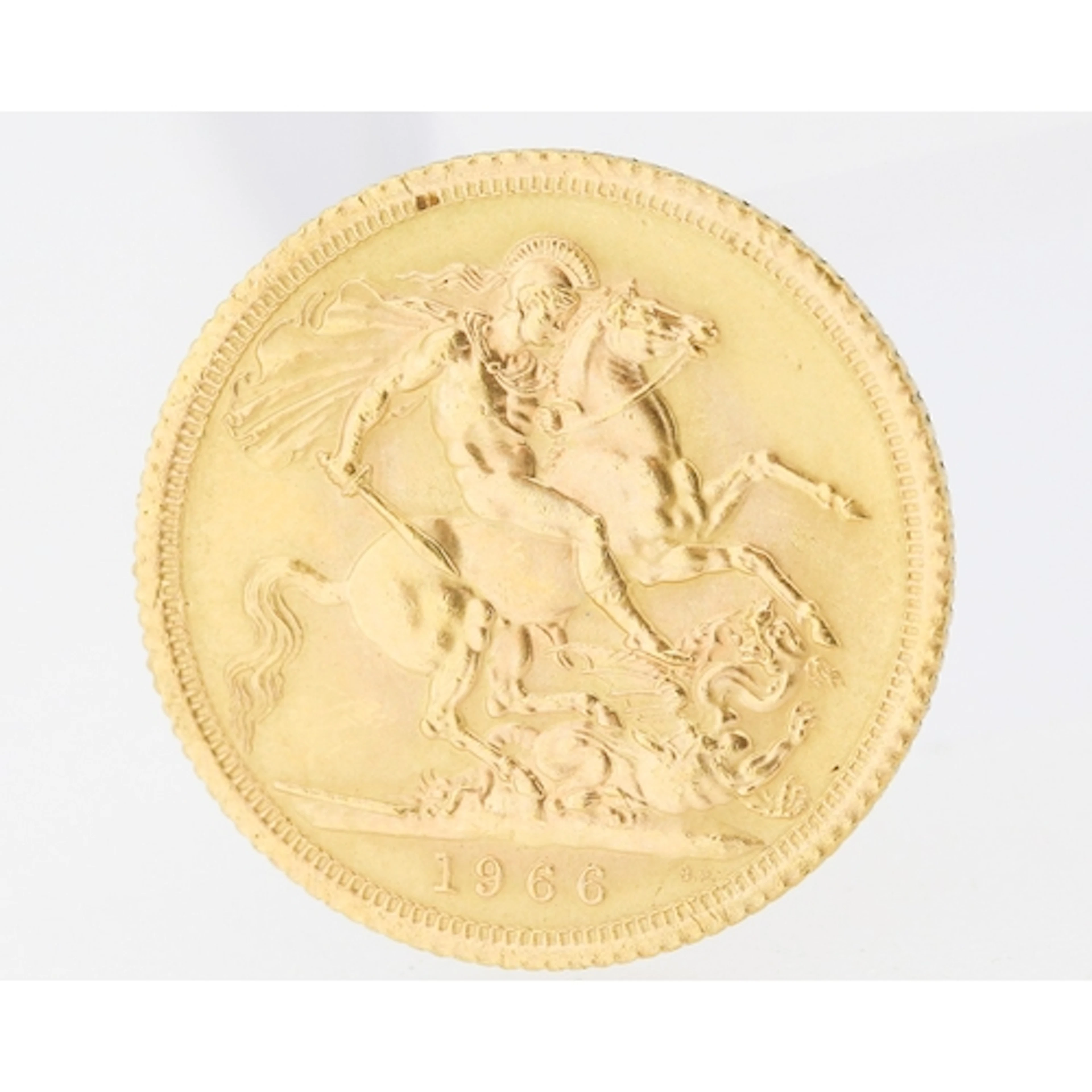 22 Carat Gold Full Sovereign, Queen Elizabeth II 1966