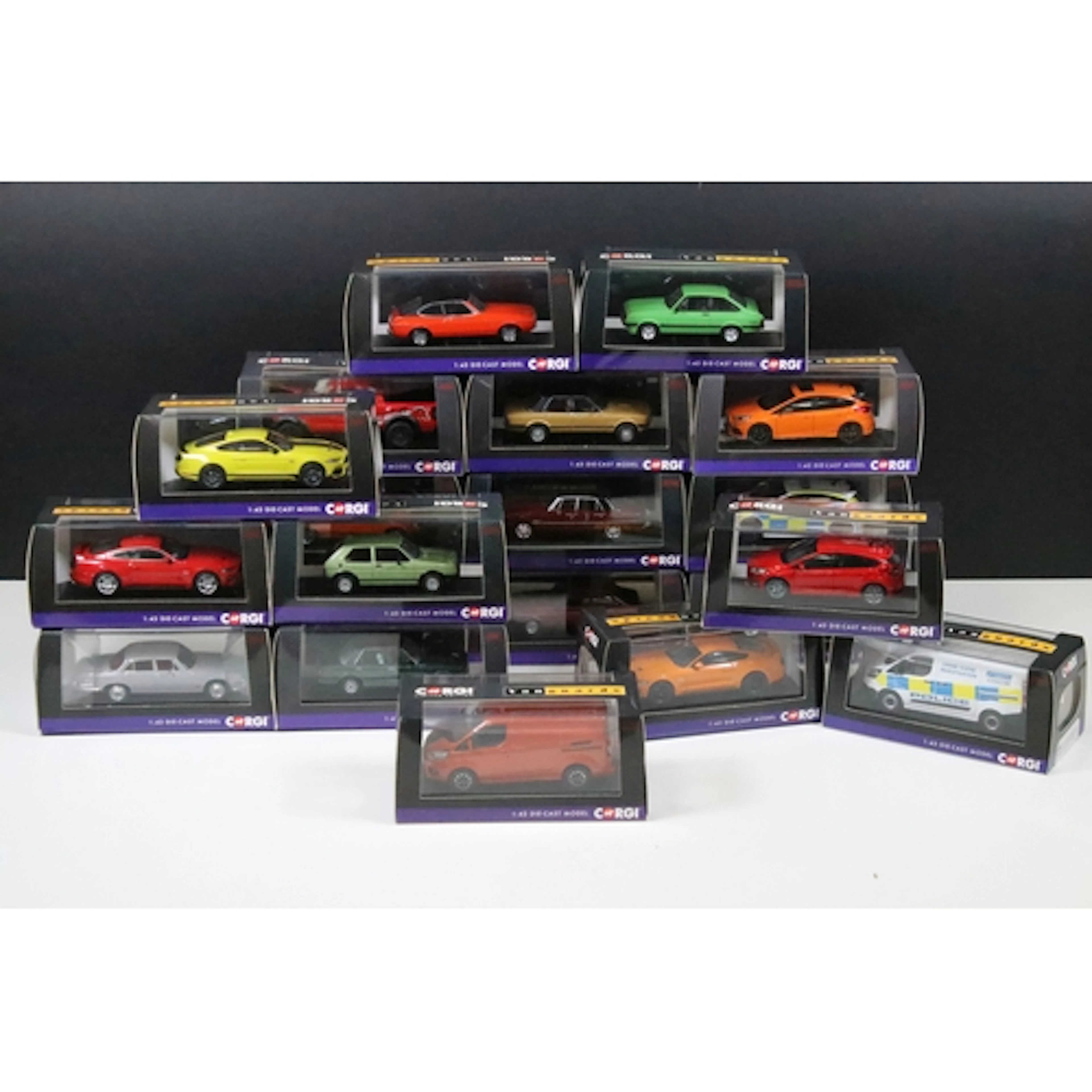 20 Boxed / cased Corgi Vanguards diecast models to include V...