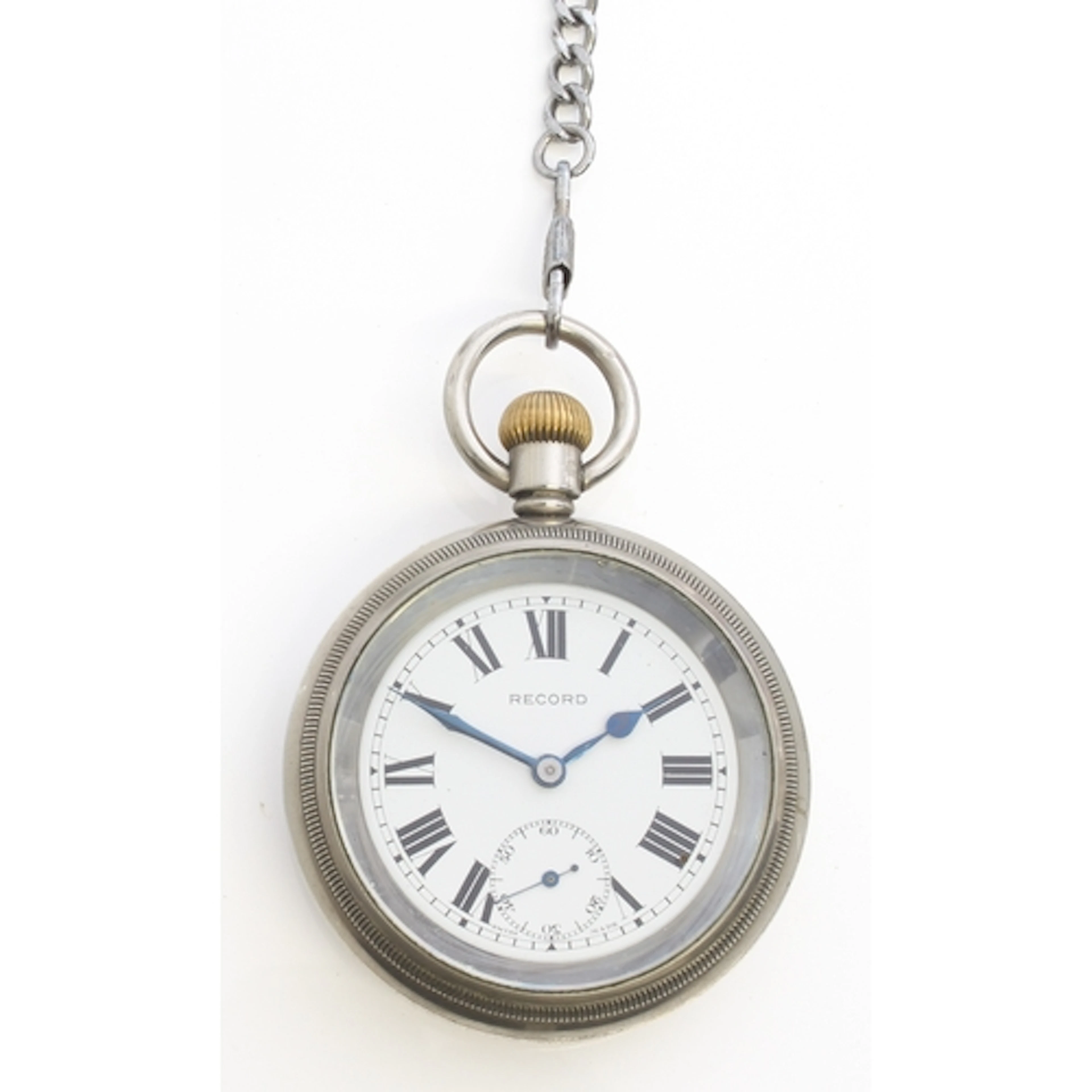 A nickel cased LNER / BR Sc. railway pocket watch by Record ...