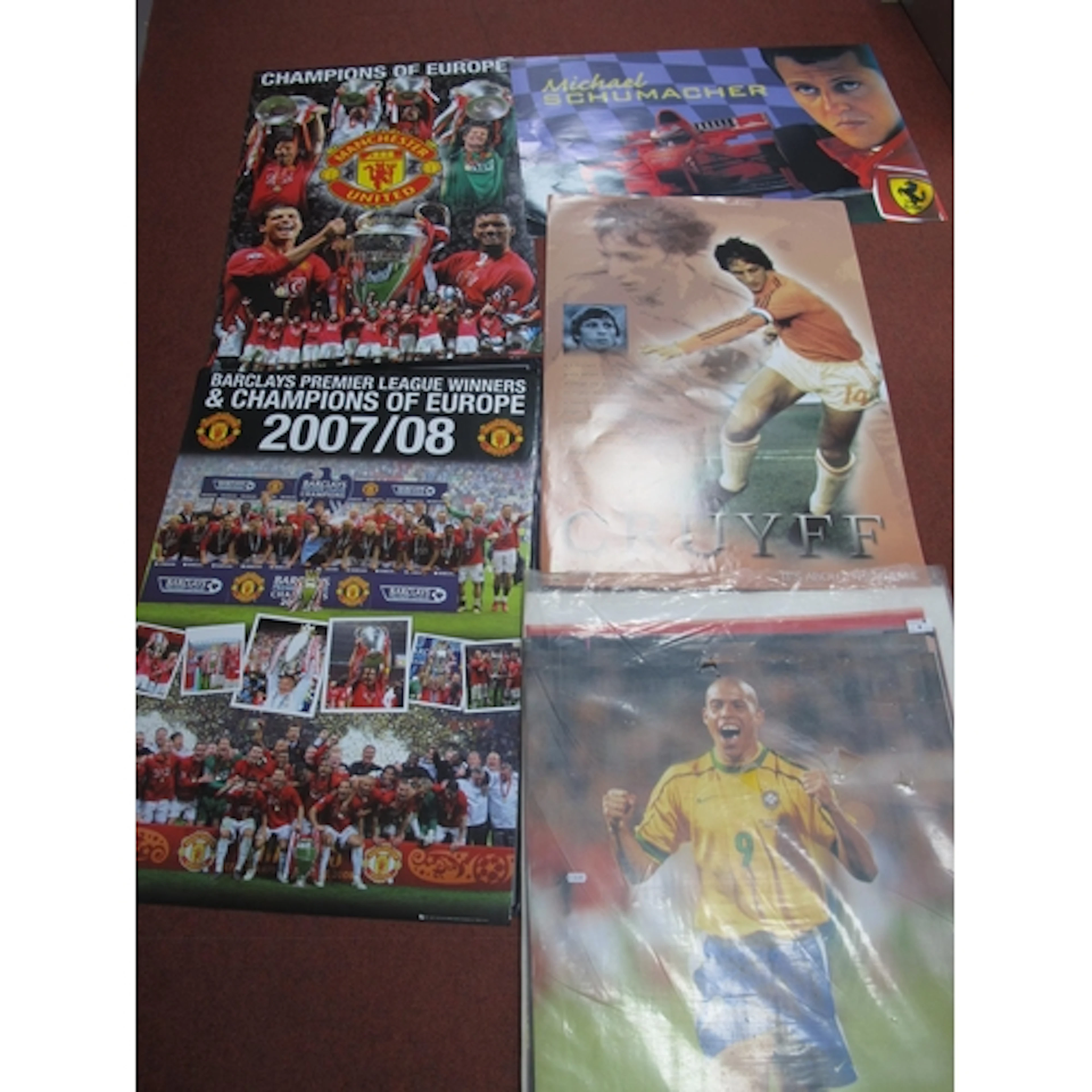 Sporting Posters - Ronaldo (Brazil), Cruyff, Walcott, Keane,...