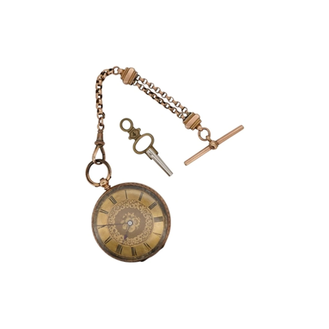 A lady's early 20th century continental 14k open faced fob w...