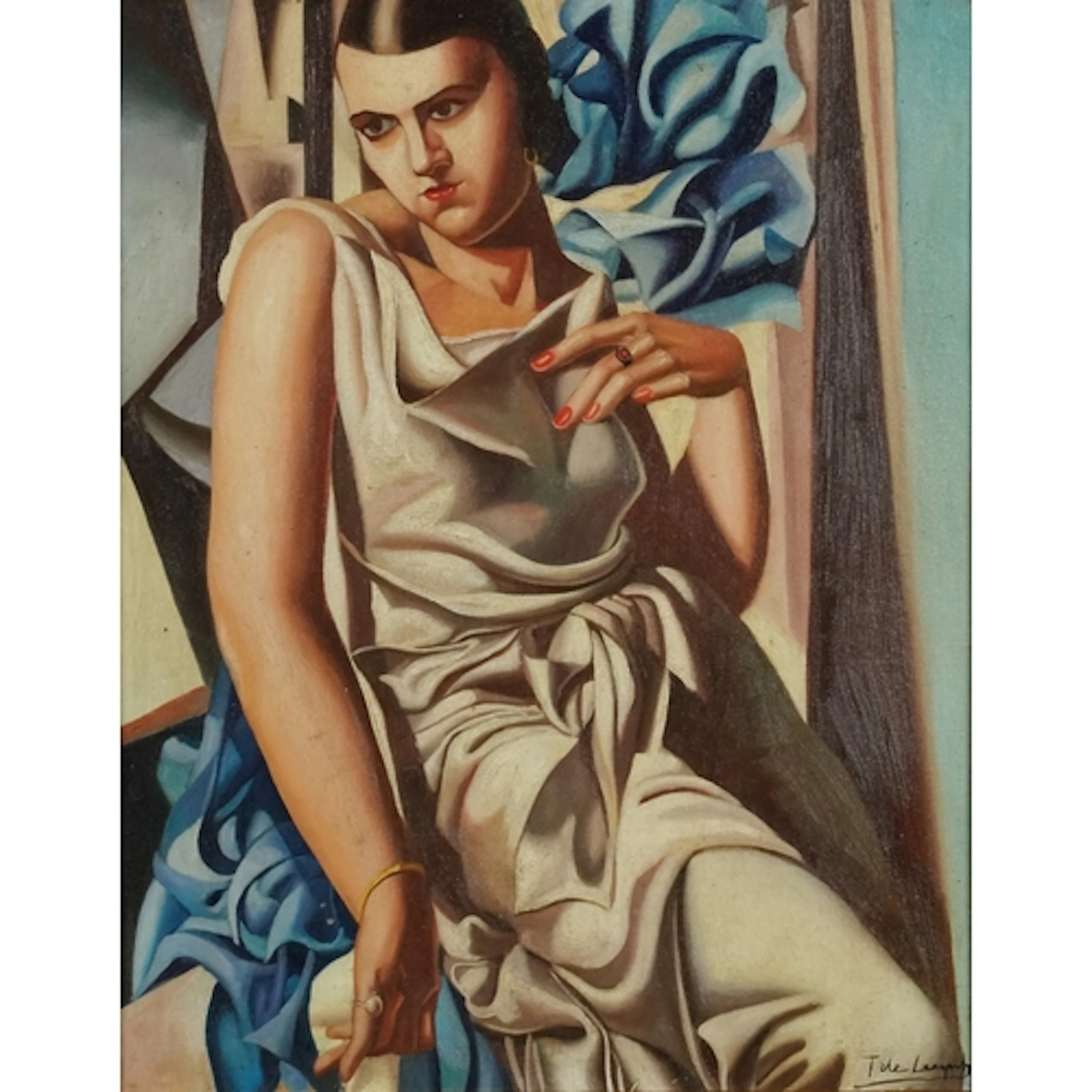 Manner of Tamara de Lempicka - Portrait pf a female, Polish ...