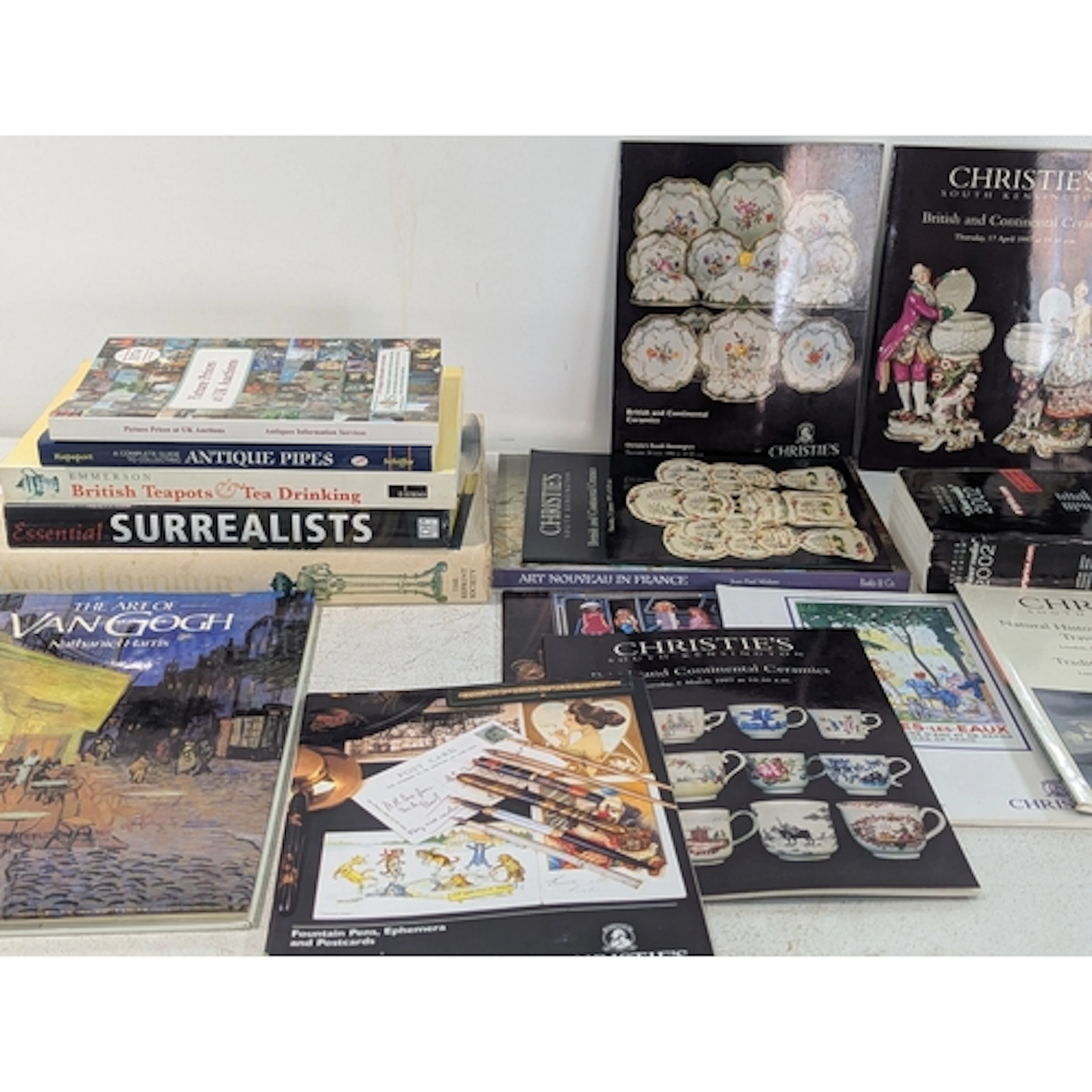 A group of art and reference books, to include Christie's ca...